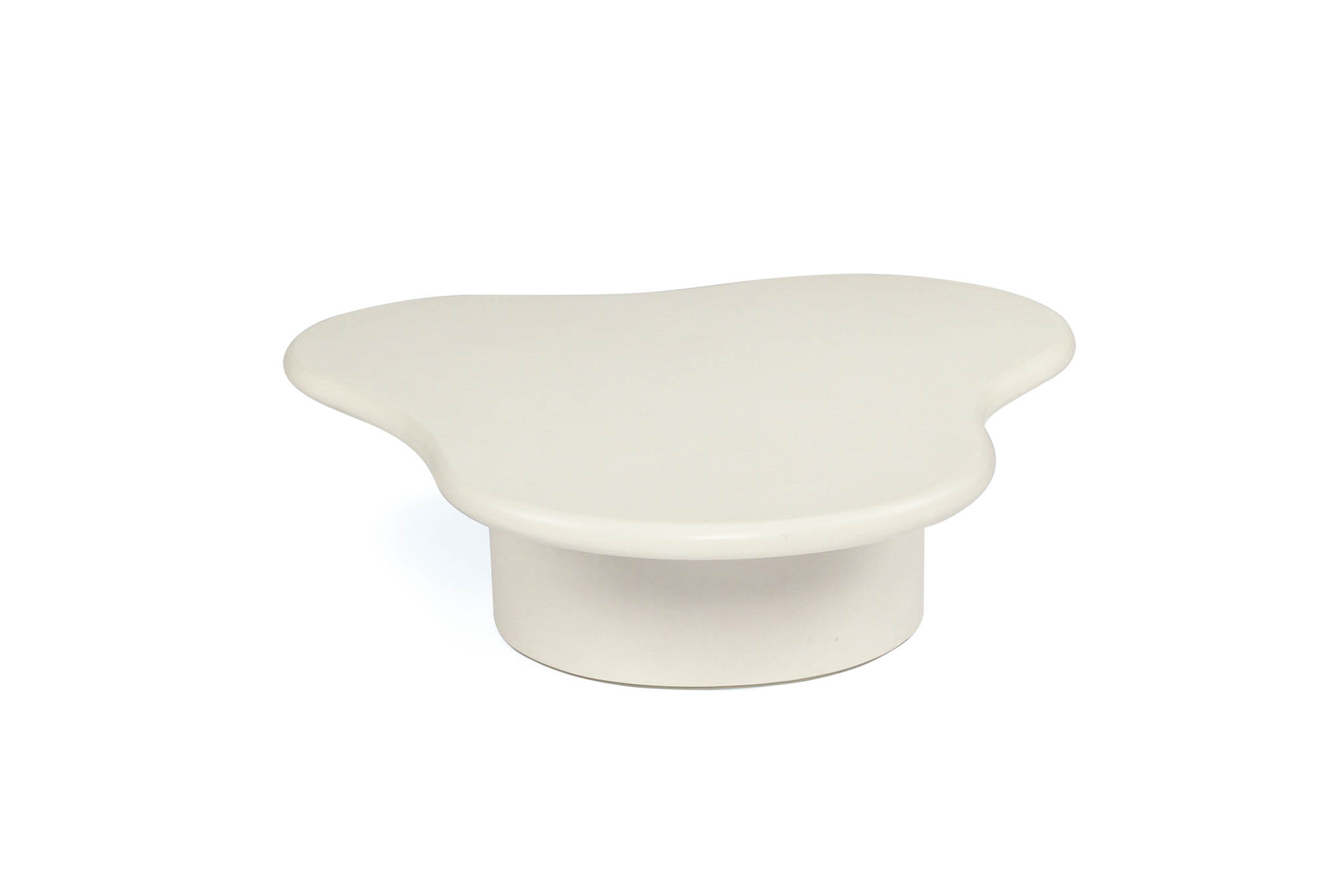 Lorenzo Organic Coffee Table - 100cm (Clover) - Ivory - Image 3