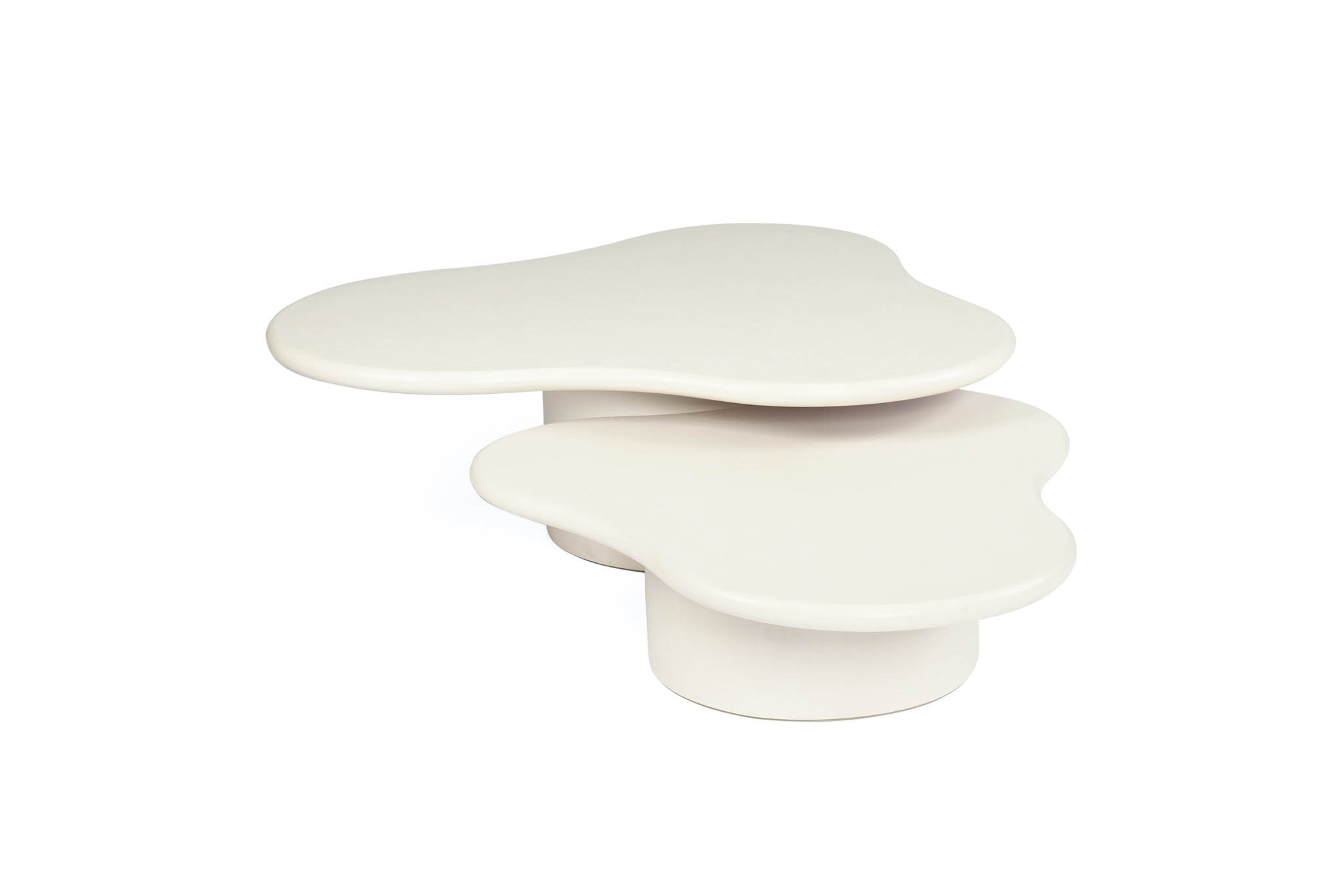 Lorenzo Organic Coffee Table - 120cm (Clover) - Ivory - Image 11
