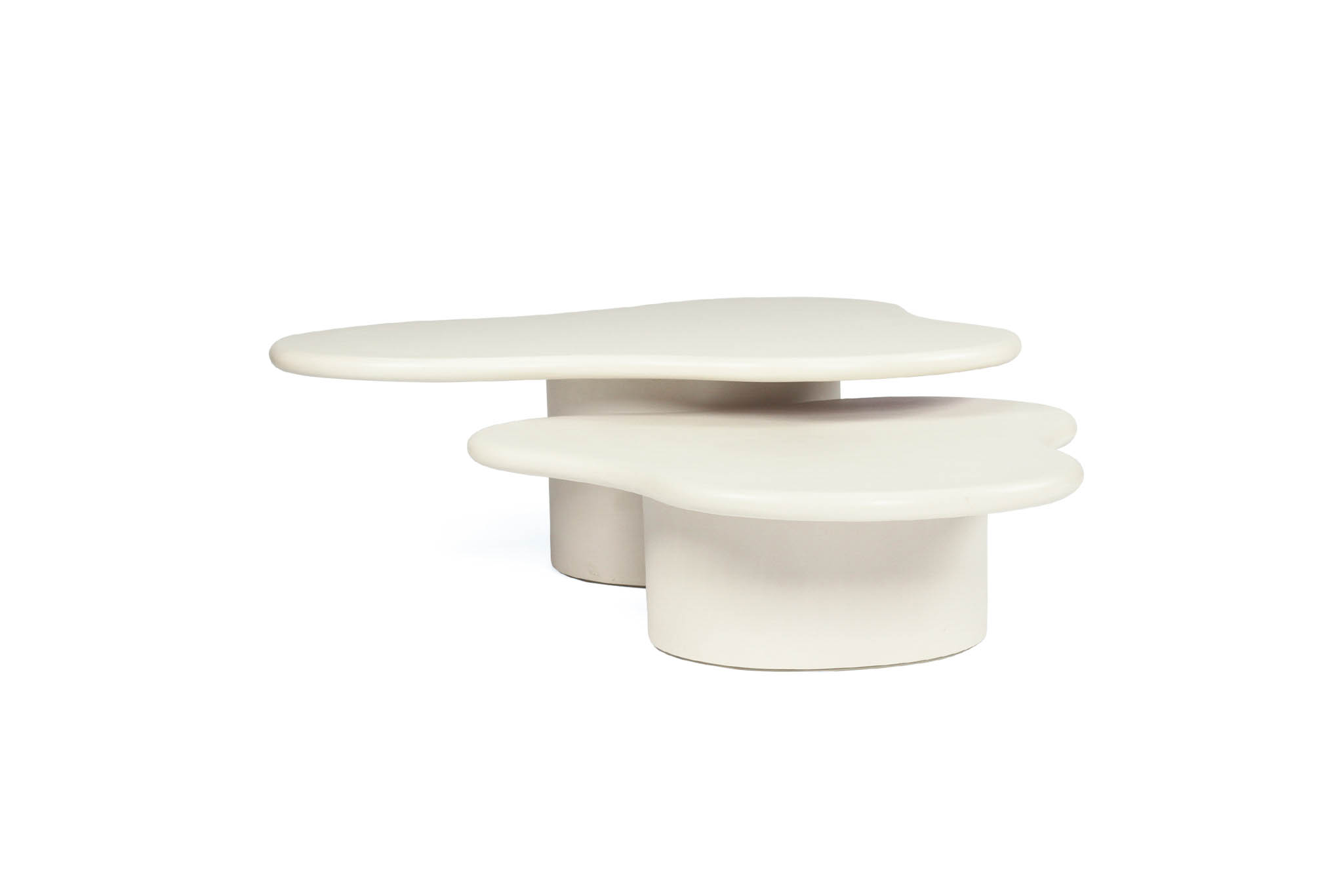 Lorenzo Organic Coffee Table - 120cm (Clover) - Ivory - Image 12