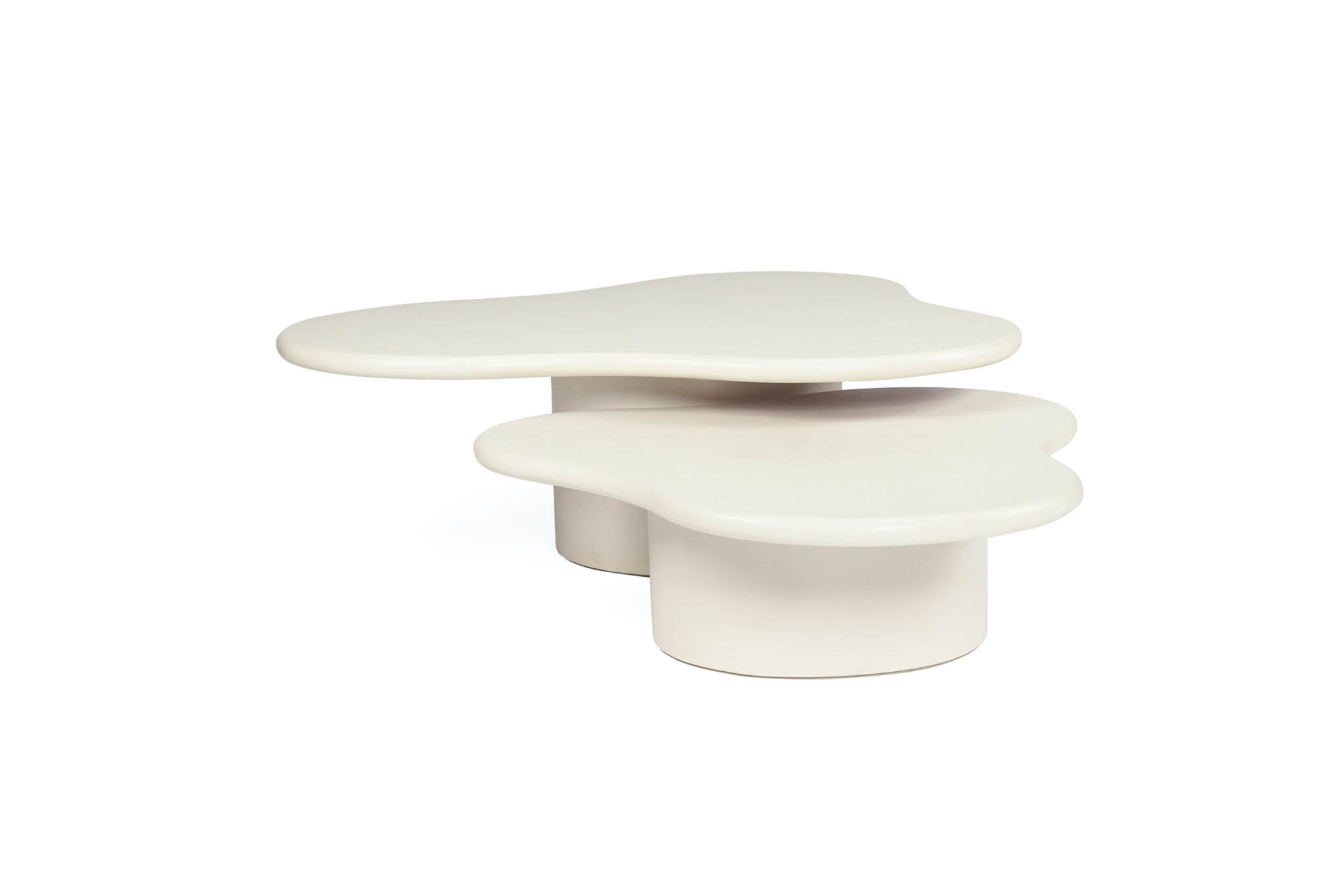 Lorenzo Organic Coffee Table - 120cm (Clover) - Ivory - Image 13