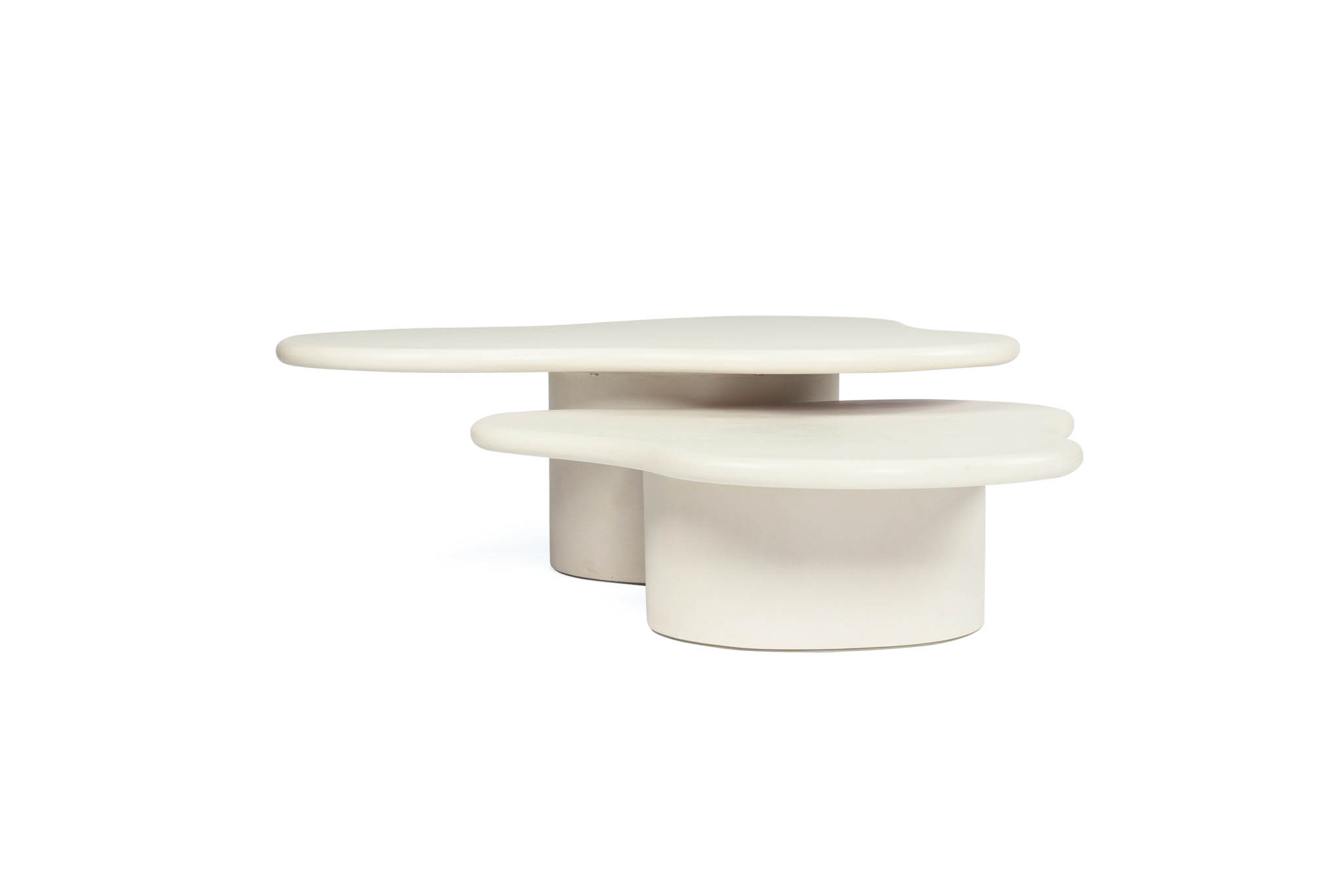 Lorenzo Organic Coffee Table - 120cm (Clover) - Ivory - Image 14