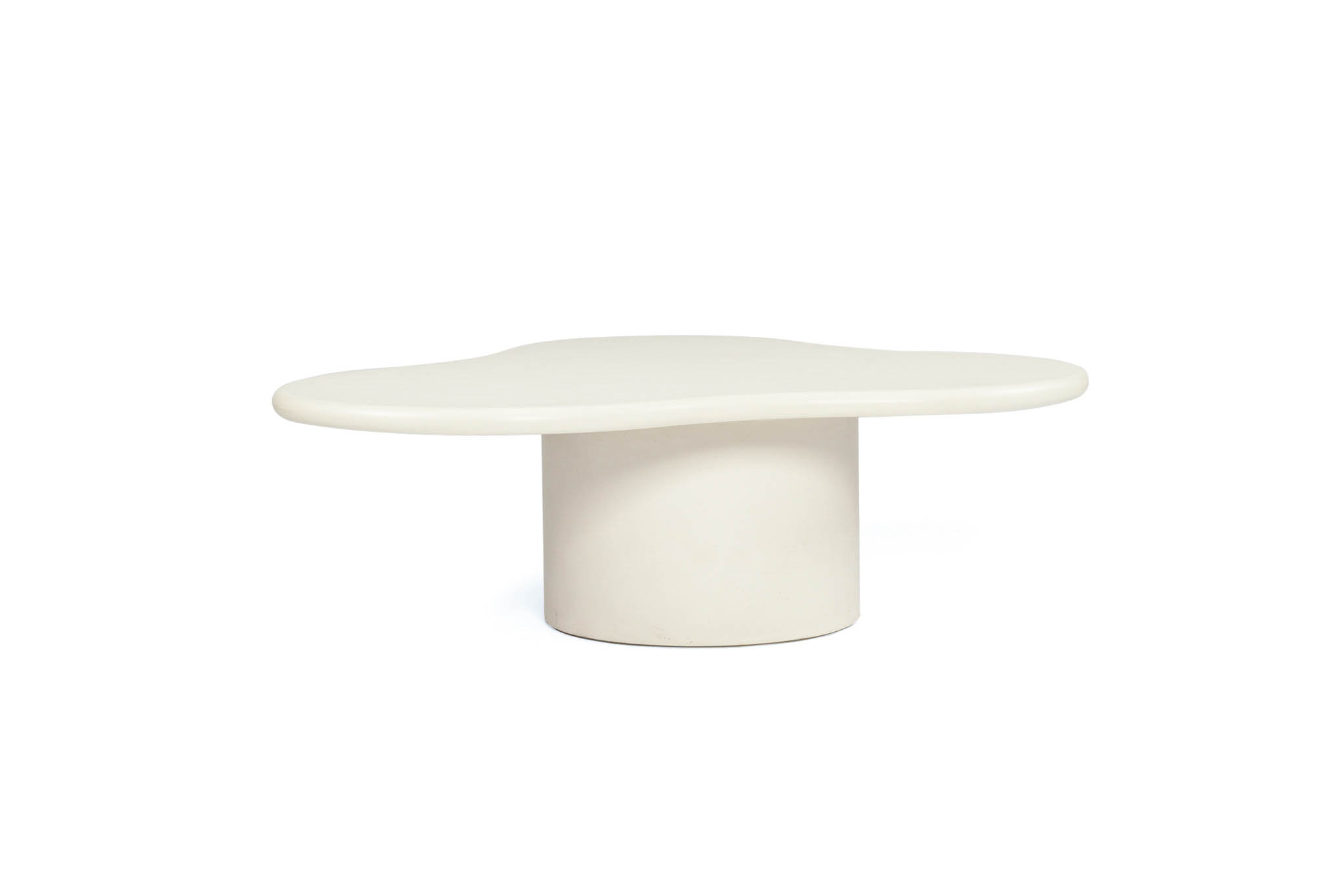 Lorenzo Organic Coffee Table - 120cm (Clover) - Ivory