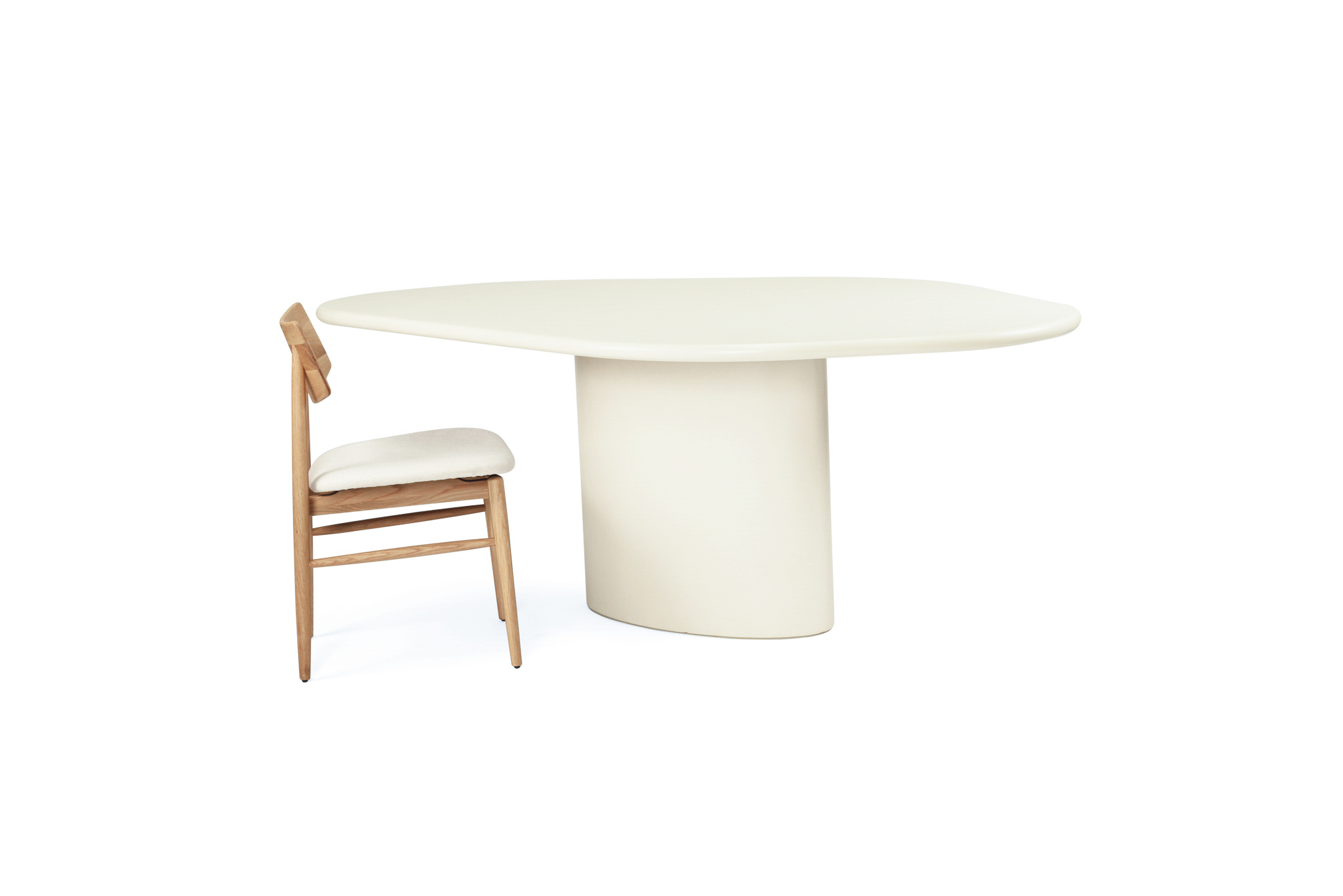 Lorenzo Organic Dining Table - 2m - Ivory - Image 7