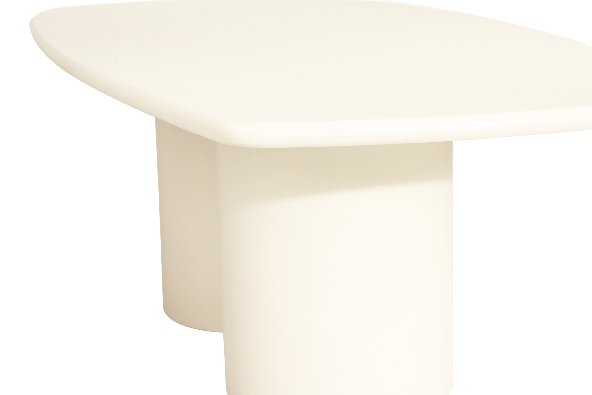 Lorenzo Organic Rectangle Dining Table - 2.7m - Ivory - Image 14