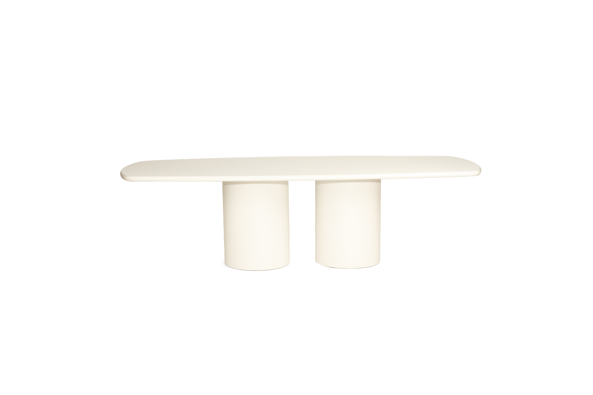 Lorenzo Organic Rectangle Dining Table - 2.7m - Ivory - Image 7