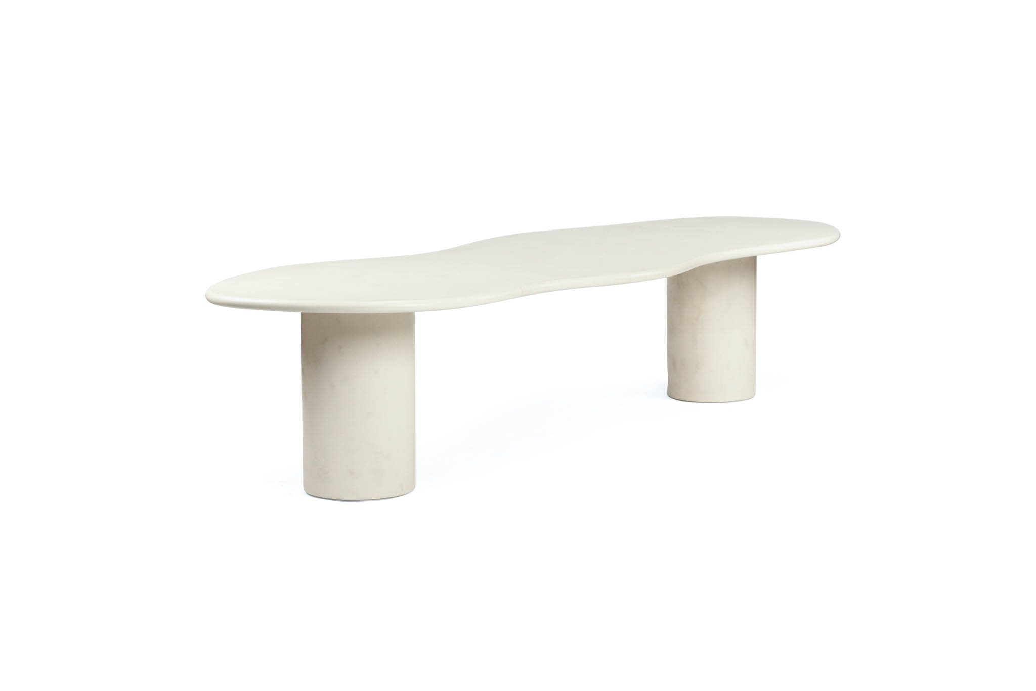 Lorenzo Organic Dining Table - 3.5m - Ivory