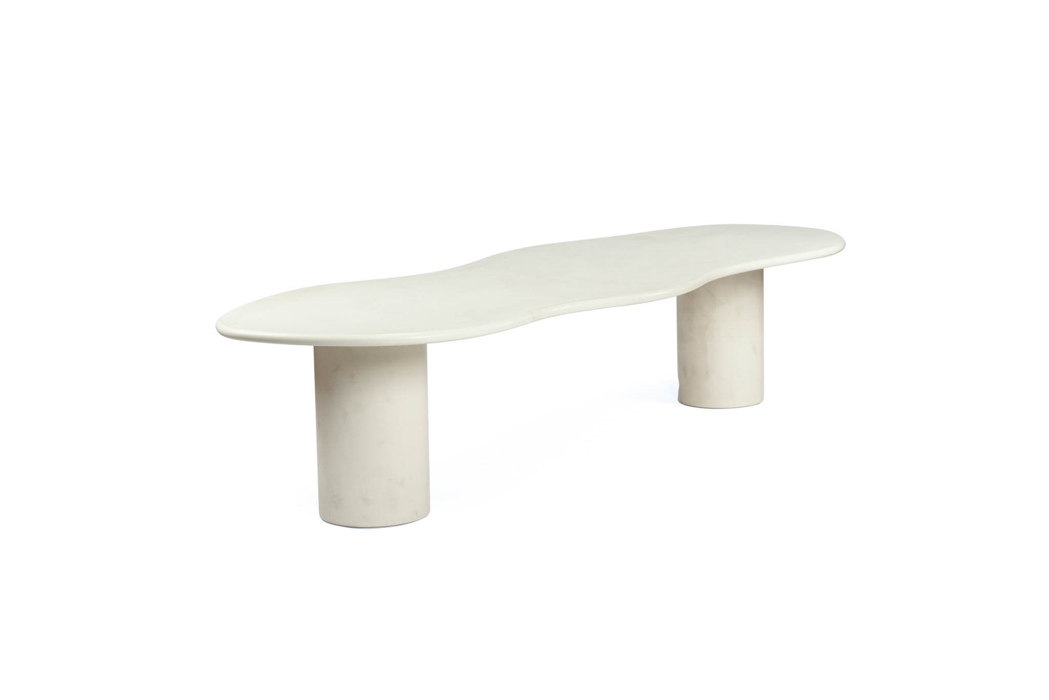 Lorenzo Organic Dining Table - 3.5m - Ivory - Image 3