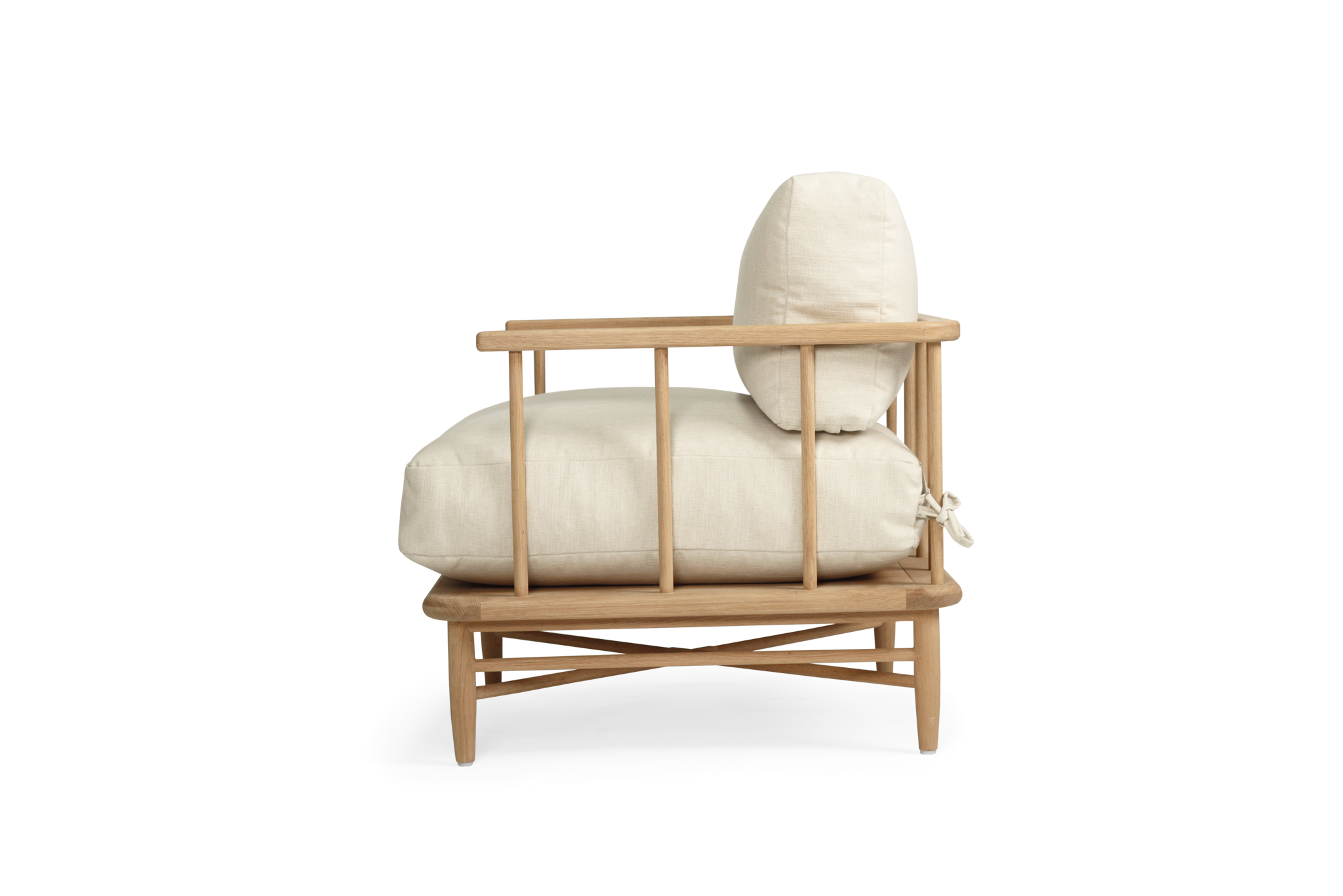 Ocea Armchair- Linen Cushions - Image 4