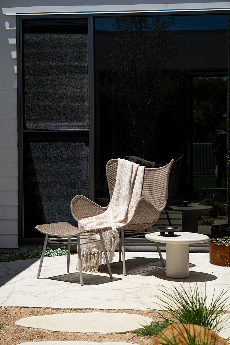 Amos Outdoor Footstool - Linen - Image 9