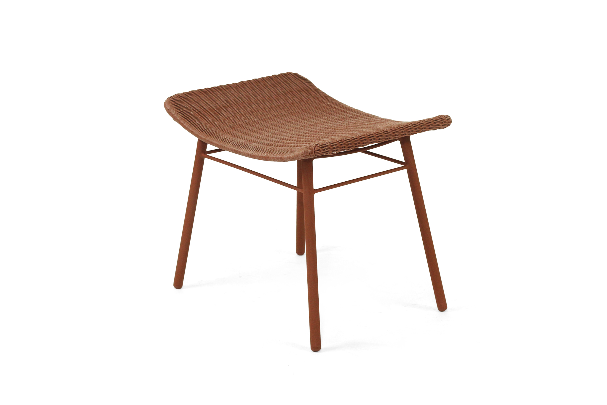 Amos Outdoor Footstool - Brique - Image 5