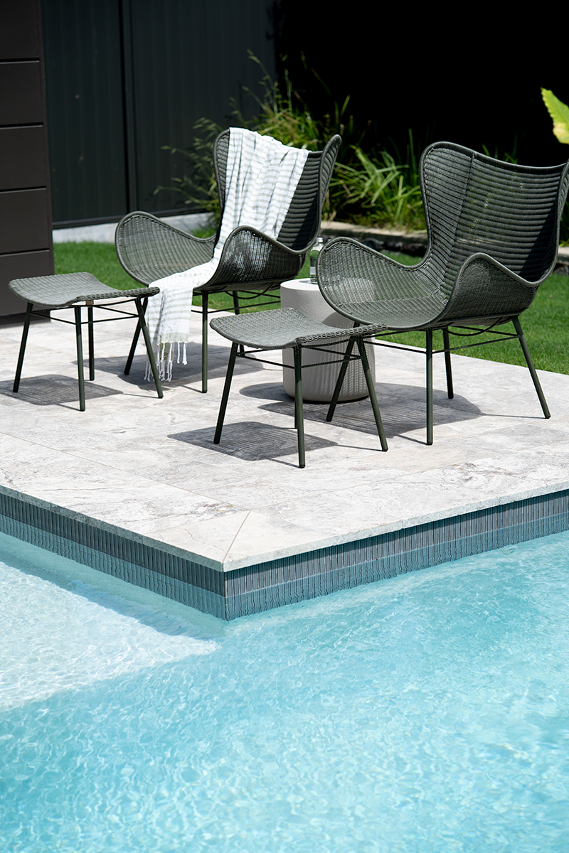 Amos Outdoor Footstool - Moss - Image 11