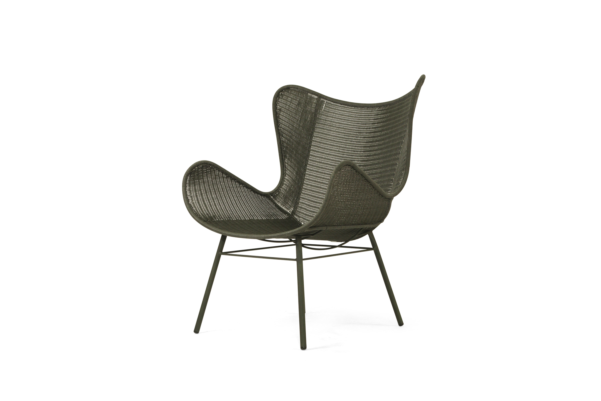 Amos Outdoor Wingchair - Moss