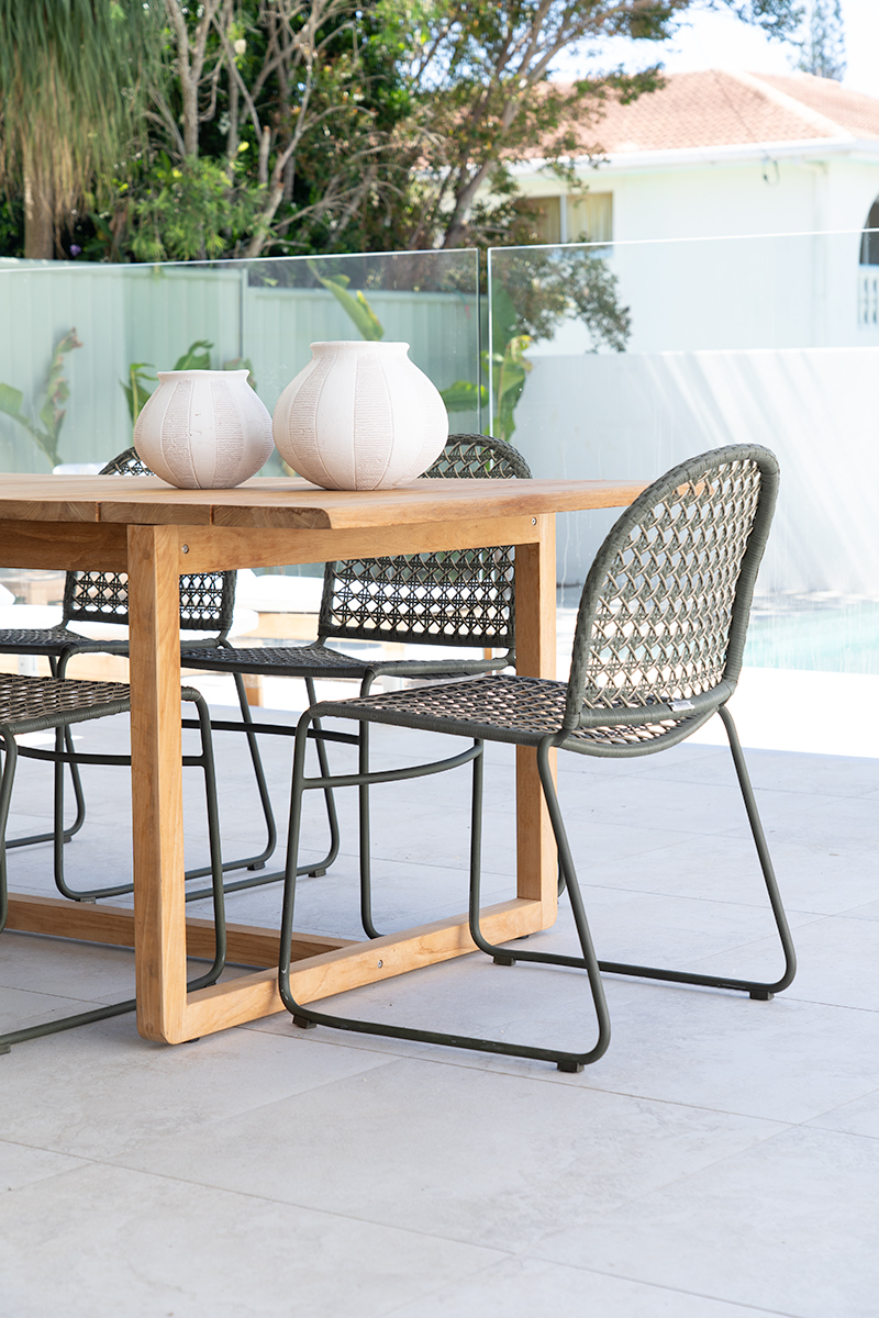 Archer Outdoor Side Chair - Moss - Image 12