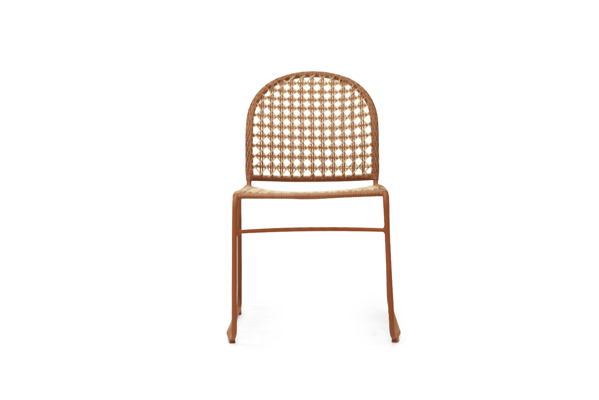 Archer Outdoor Side Chair - Brique - Image 3