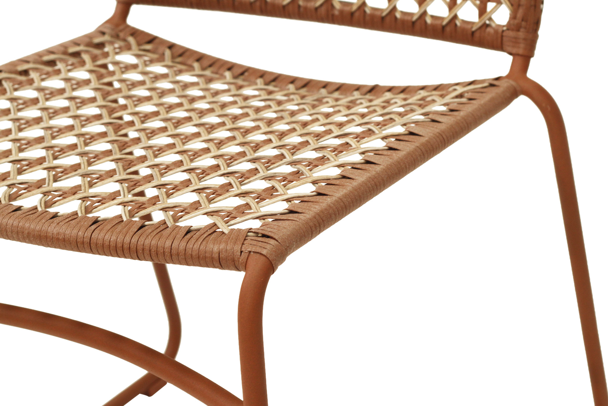 Archer Outdoor Side Chair - Brique - Image 11