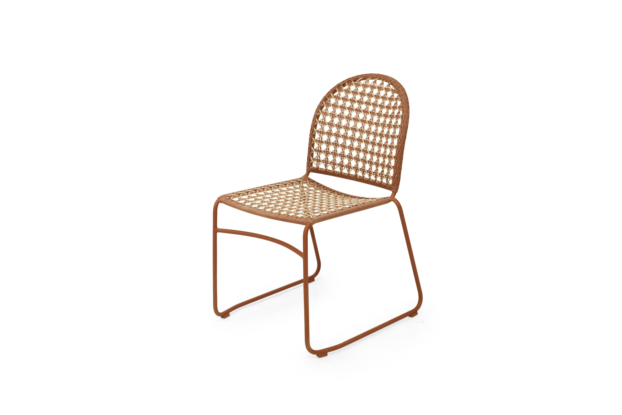 Archer Outdoor Side Chair - Brique - Image 5