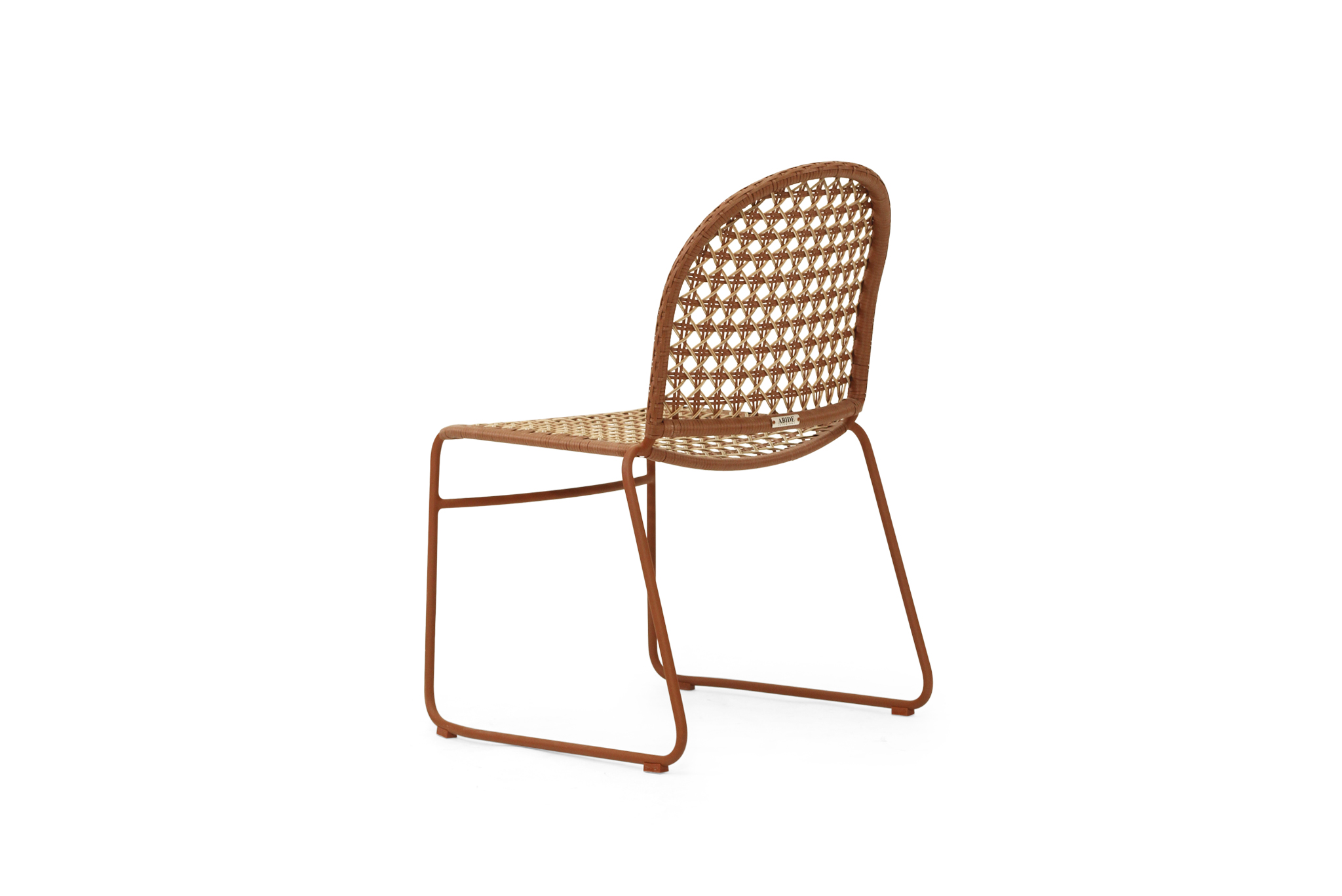 Archer Outdoor Side Chair - Brique - Image 7