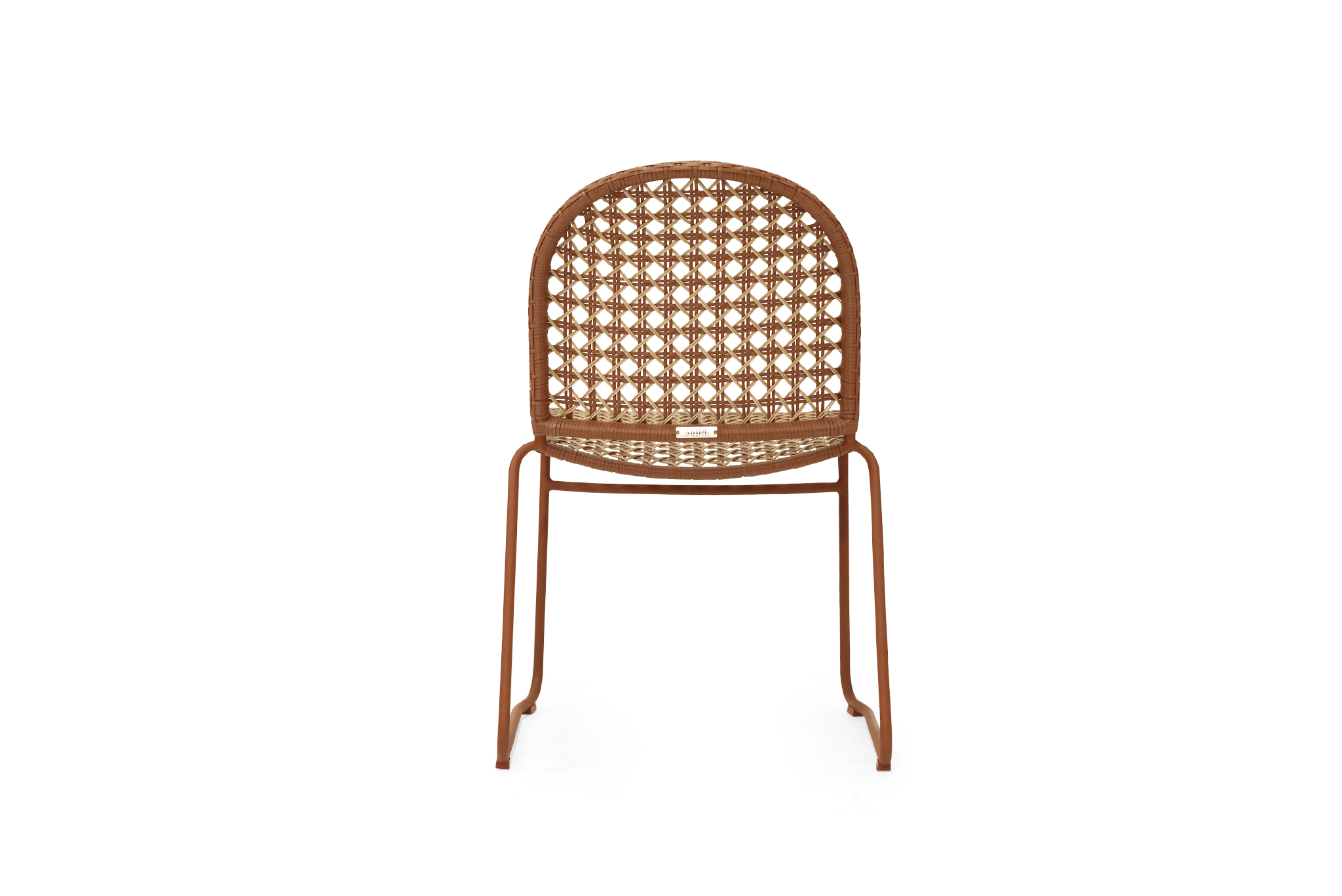 Archer Outdoor Side Chair - Brique - Image 8