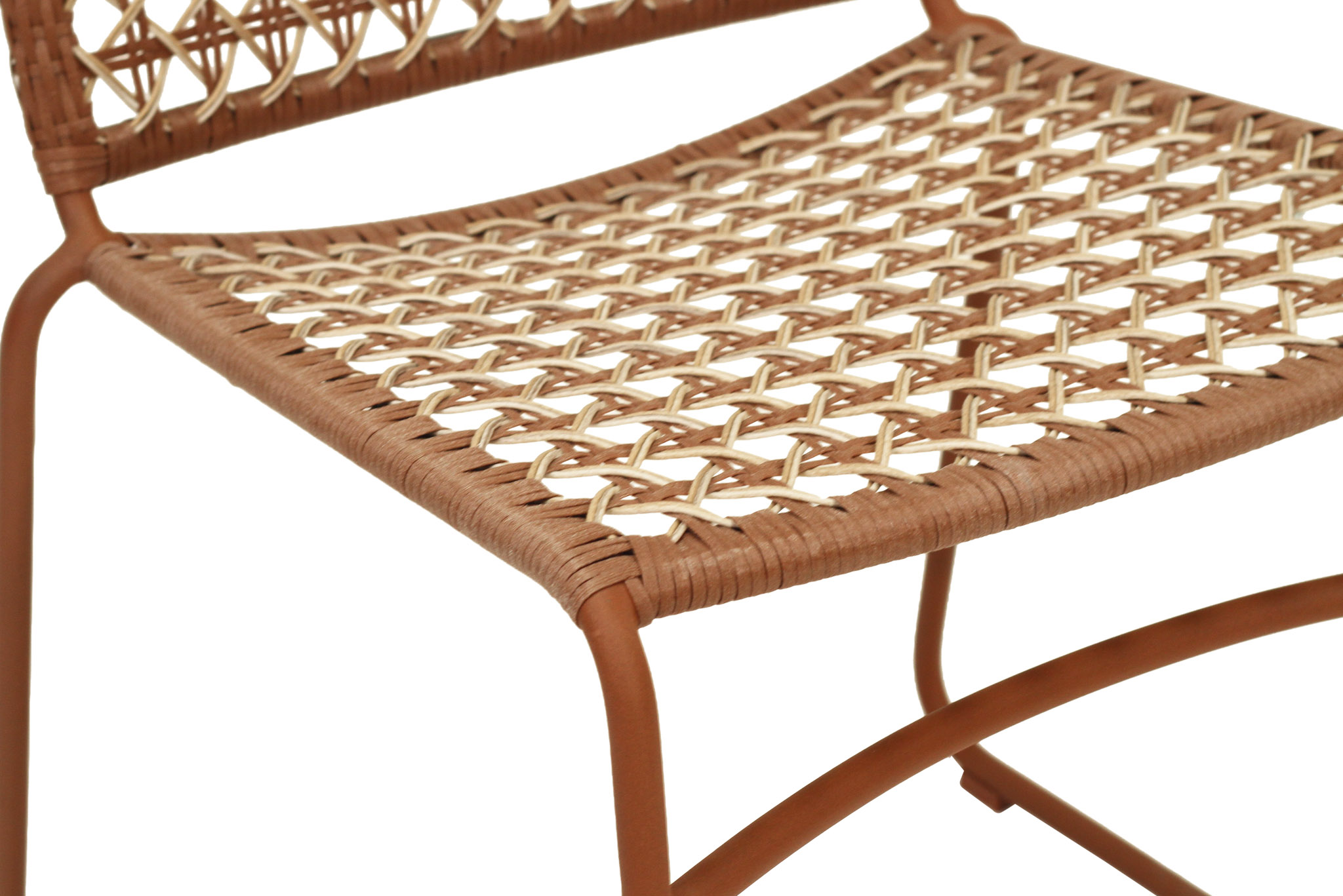 Archer Outdoor Side Chair - Brique - Image 9