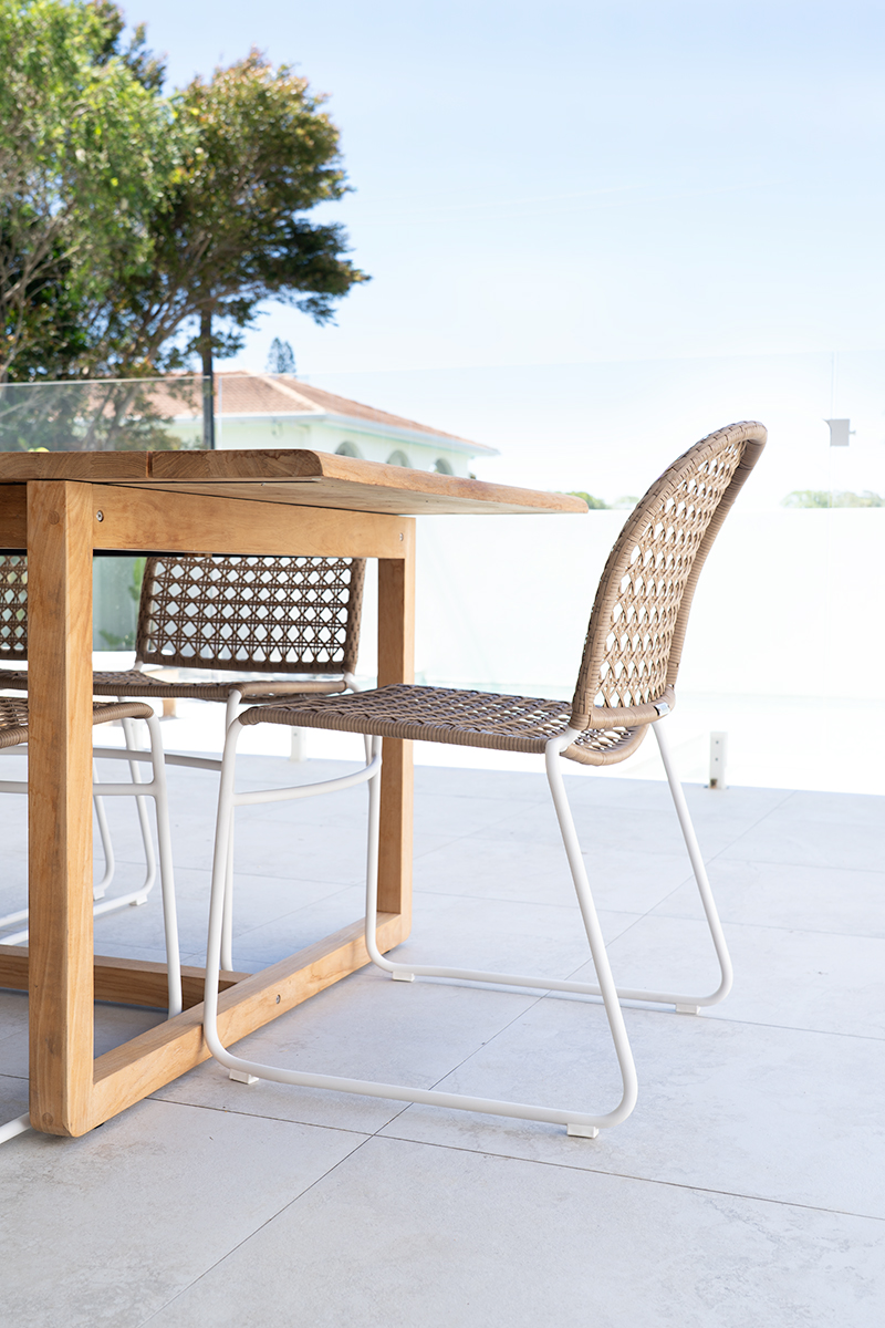 Archer Outdoor Side Chair - Natural - Image 2