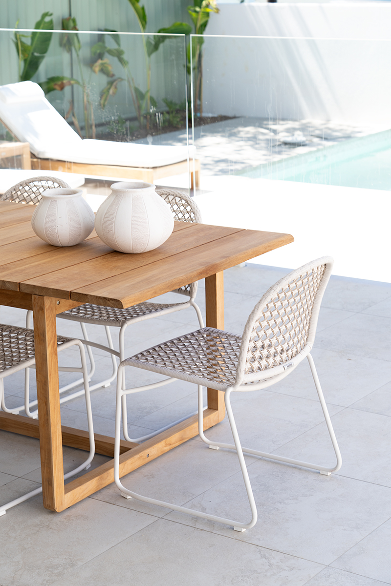 Archer Outdoor Side Chair - Chalk - Image 2