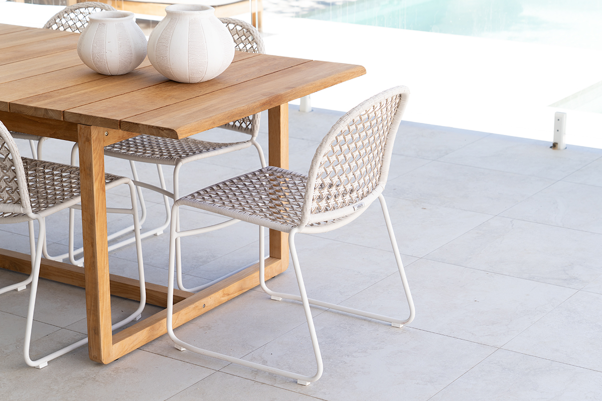 Archer Outdoor Side Chair - Chalk - Image 13