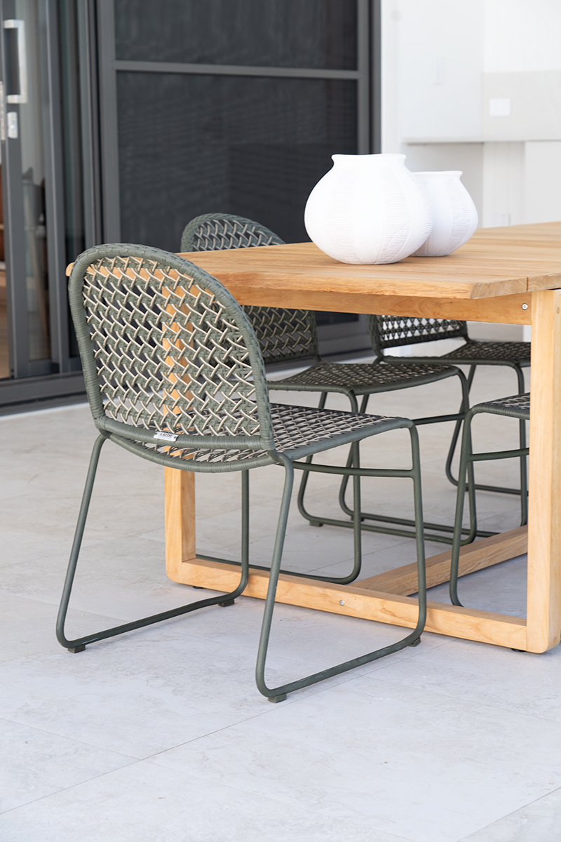 Archer Outdoor Side Chair - Moss - Image 13