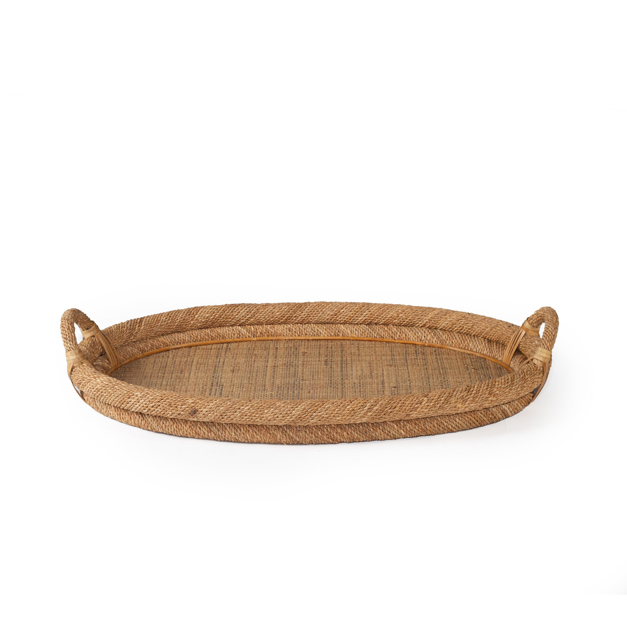 Chloe Natural Rope Oval Tray - Natural - By Serrata Living - Image 5