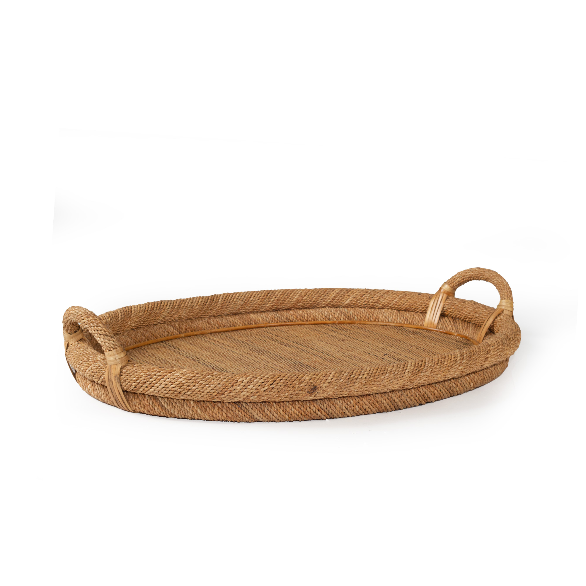 Chloe Natural Rope Oval Tray - Natural - By Serrata Living - Image 4