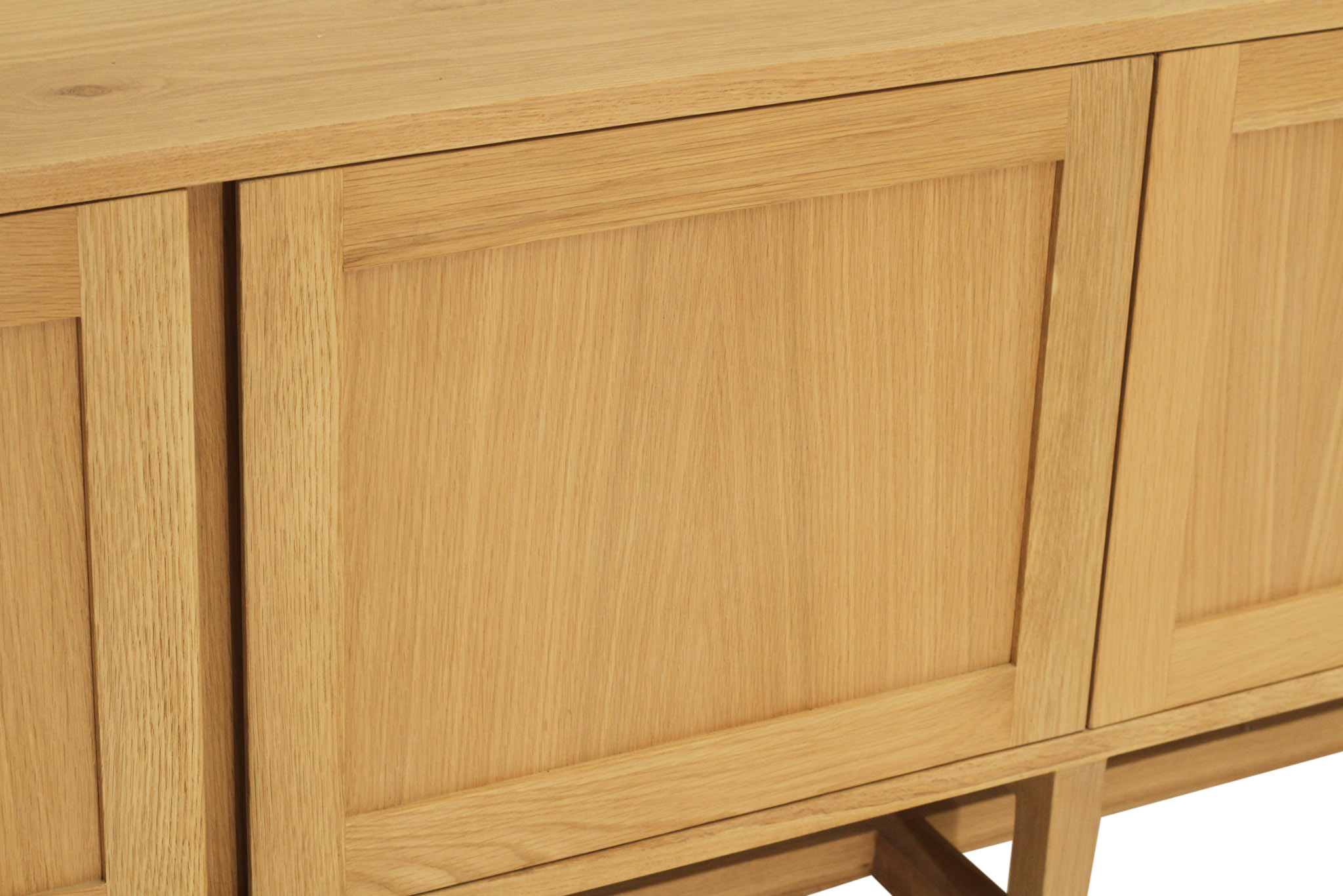 Clovelly Entertainment Unit - Six Door - Natural - Solid Doors - Image 8