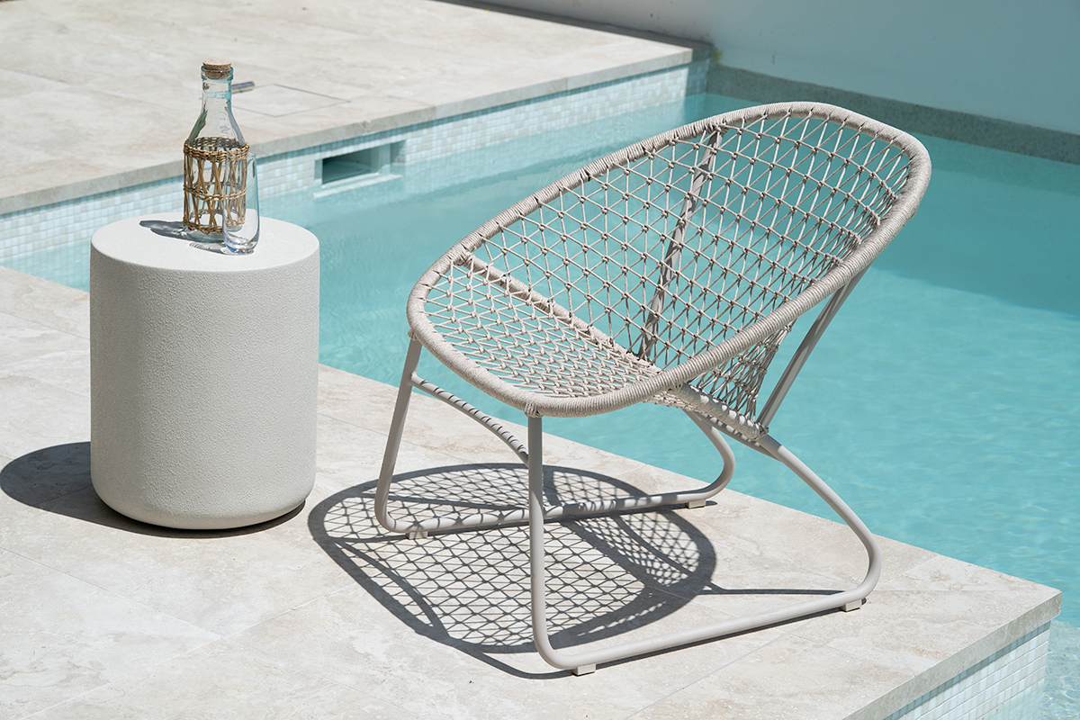 Terra Outdoor SideTable - White Onyx - Image 8