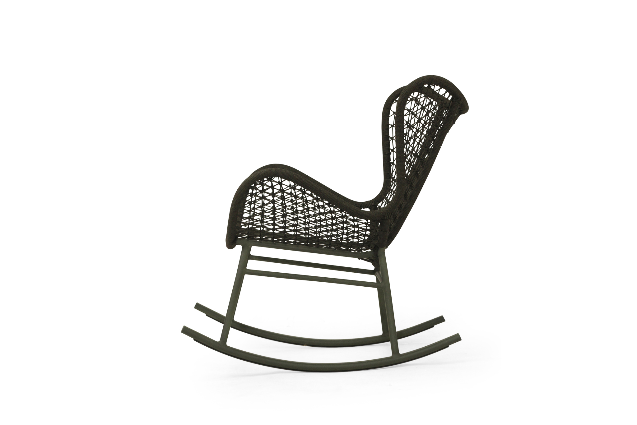 Harper Outdoor Rocking Chair - Forest Green - Image 5