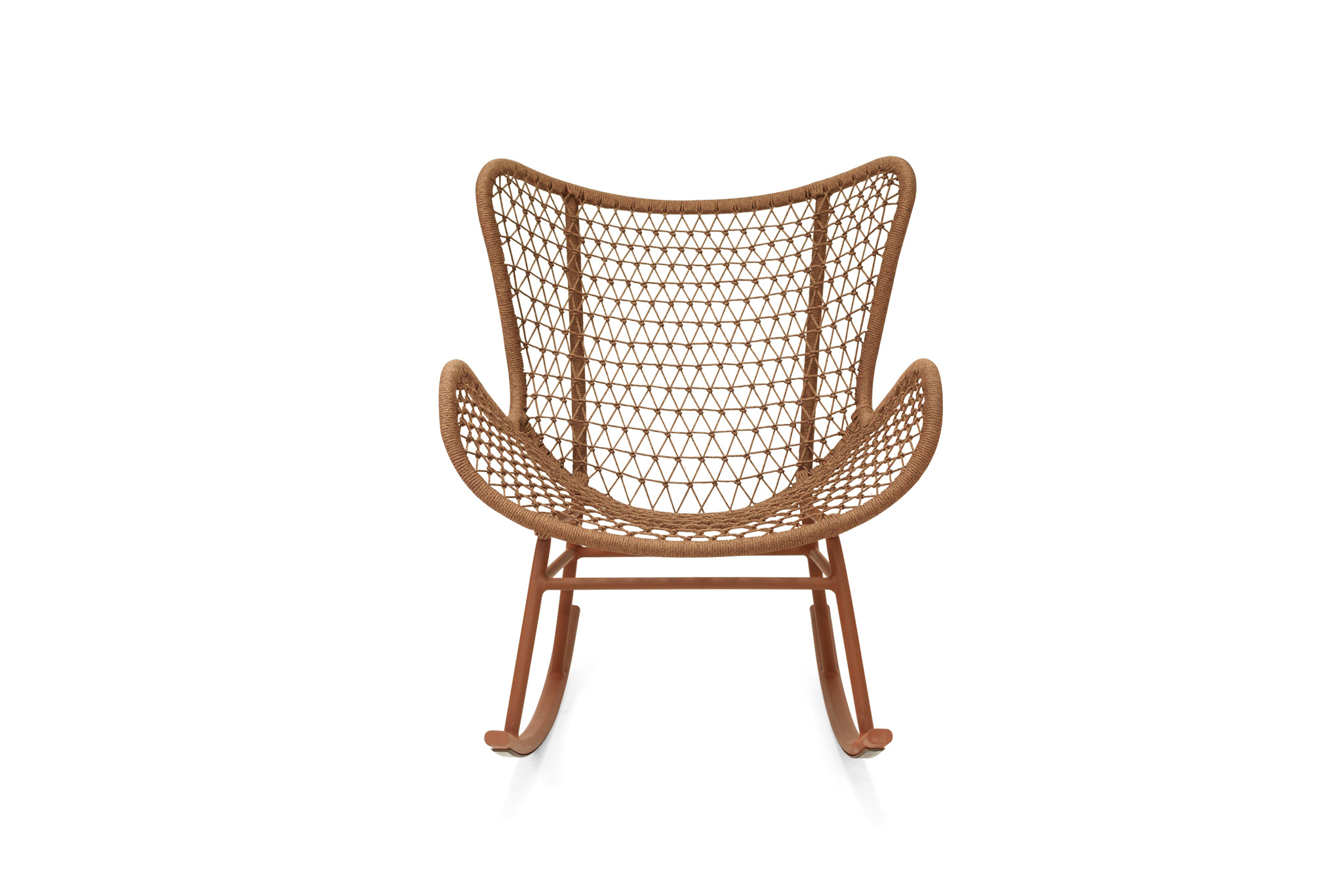 Harper Outdoor Rocking Chair - Brique - Image 3