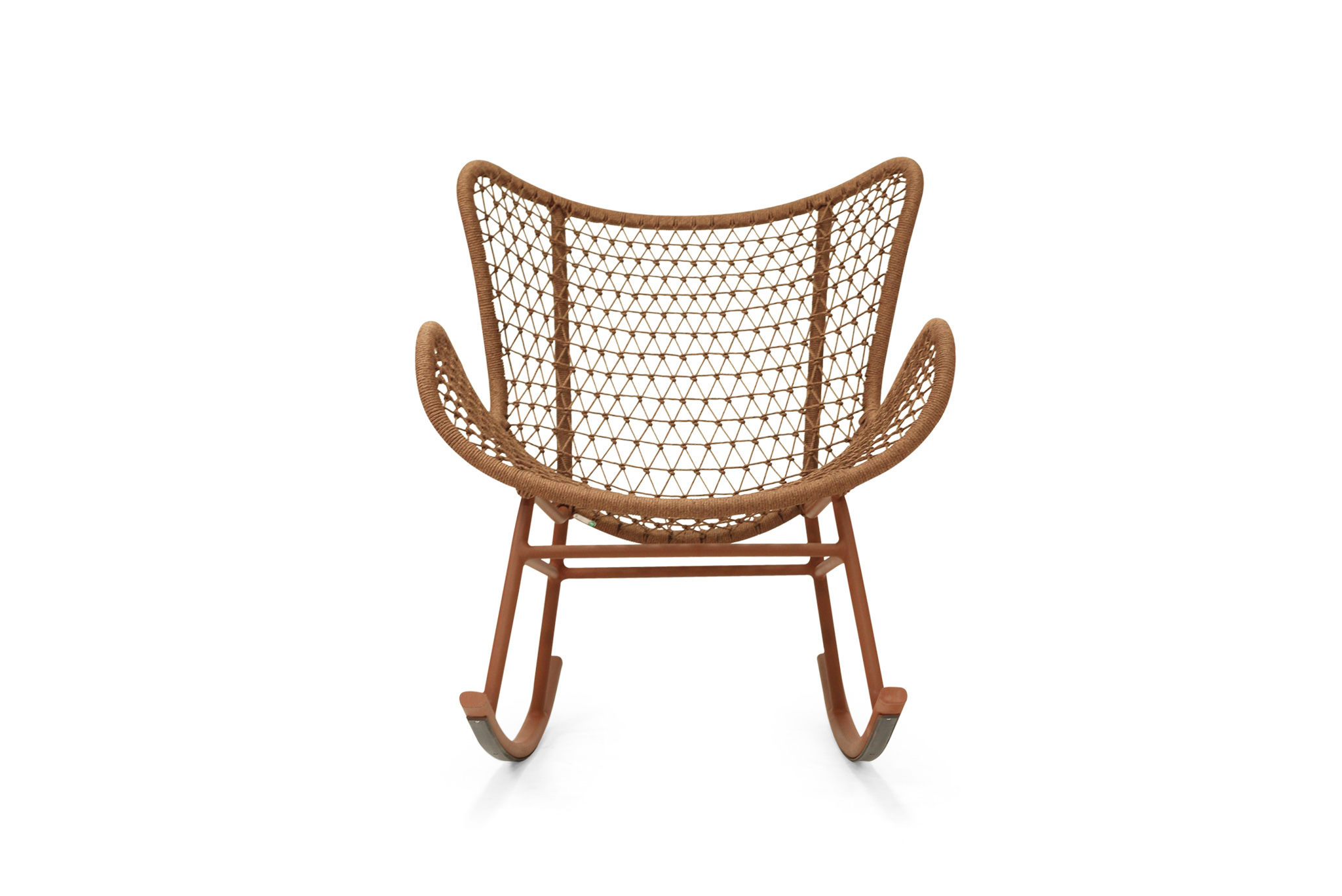 Harper Outdoor Rocking Chair - Brique - Image 4