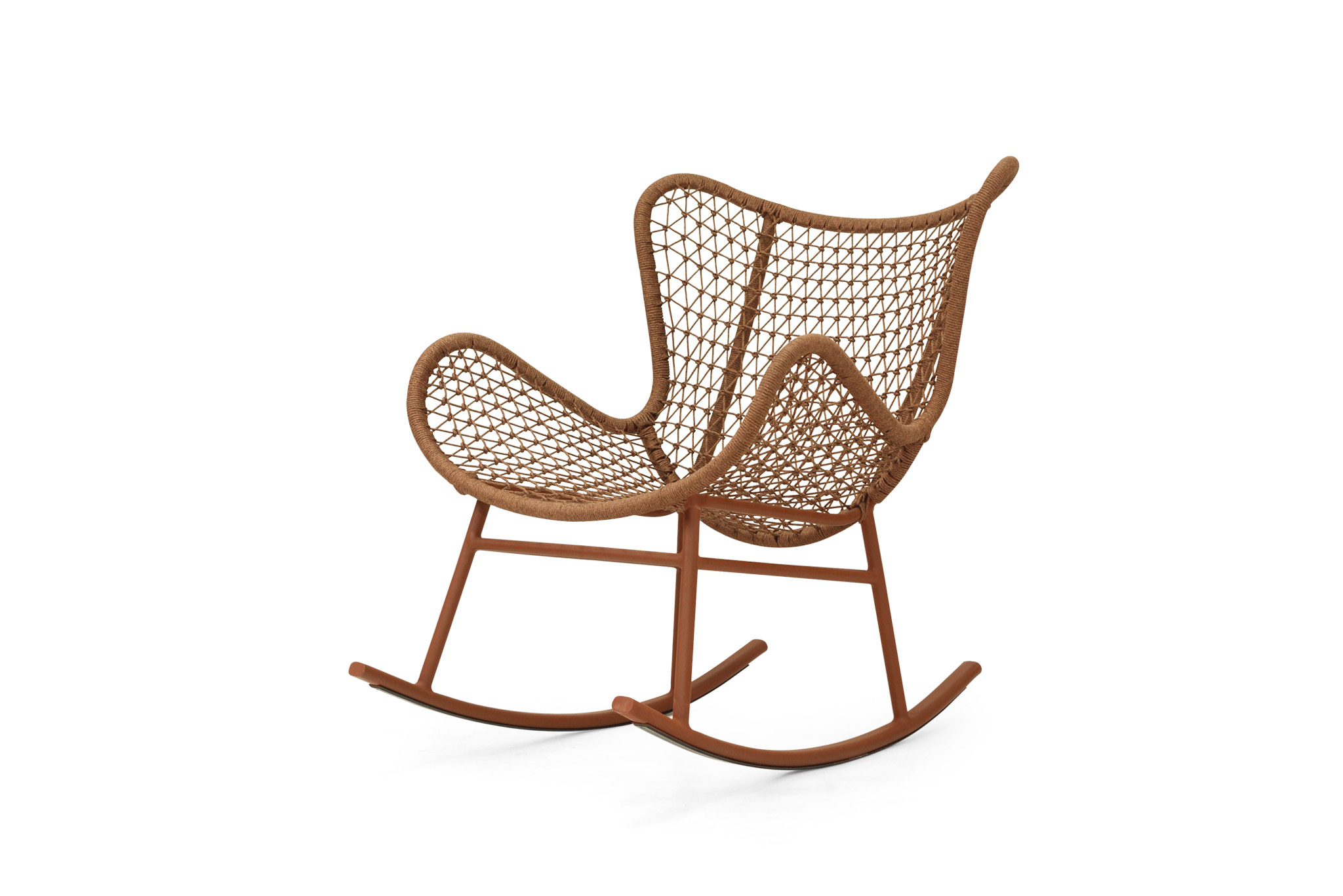 Harper Outdoor Rocking Chair - Brique