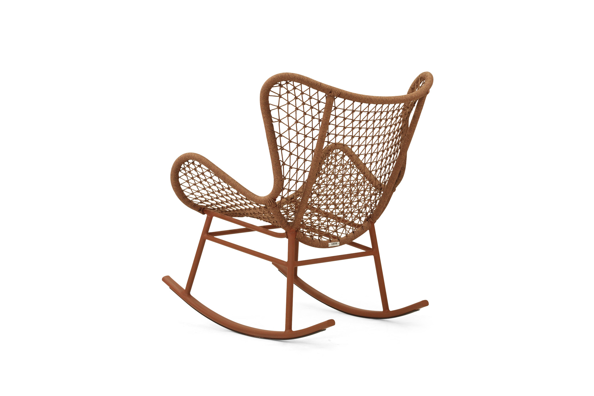 Harper Outdoor Rocking Chair - Brique - Image 6