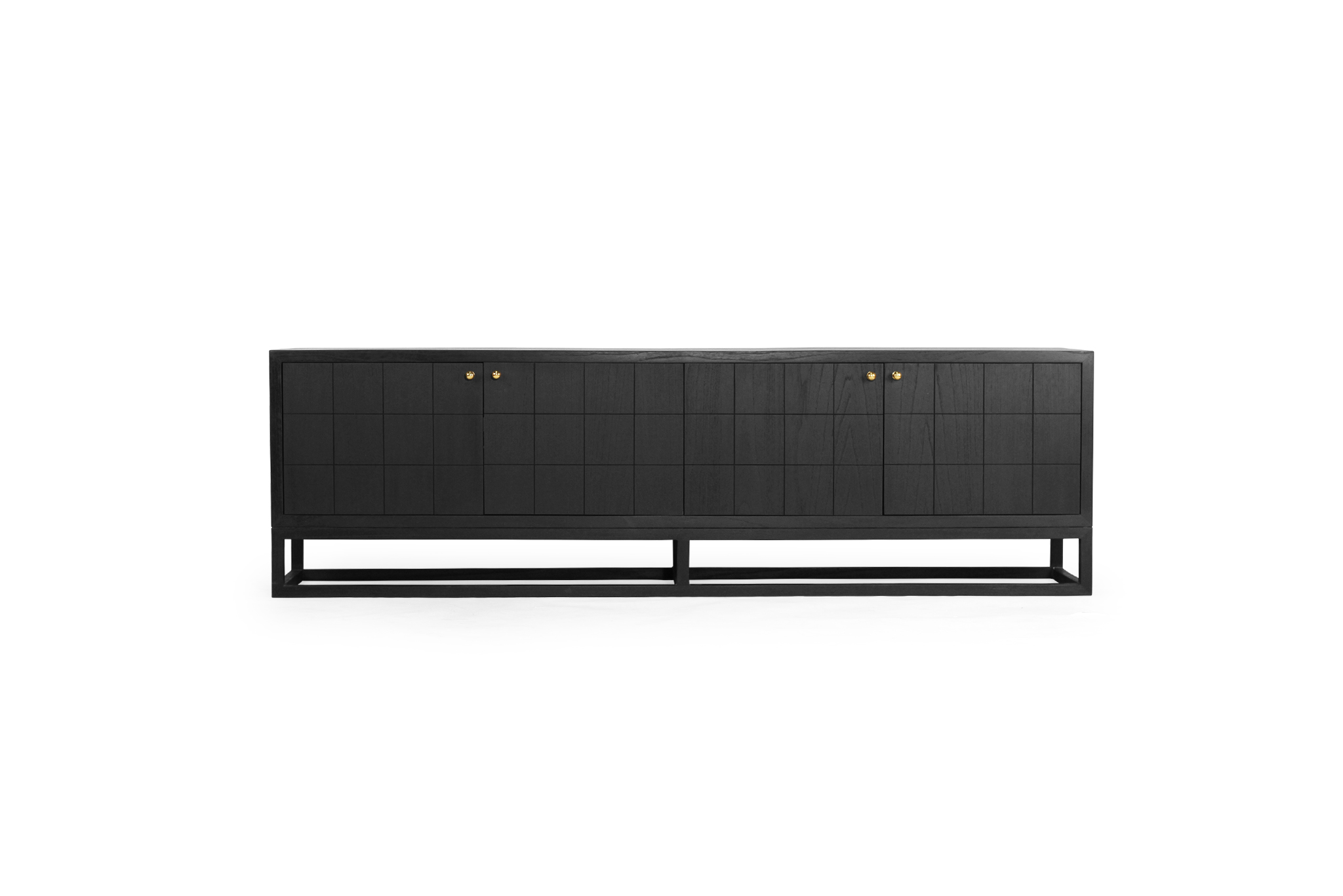 Lisette Entertainment Unit 4 Door- Black
