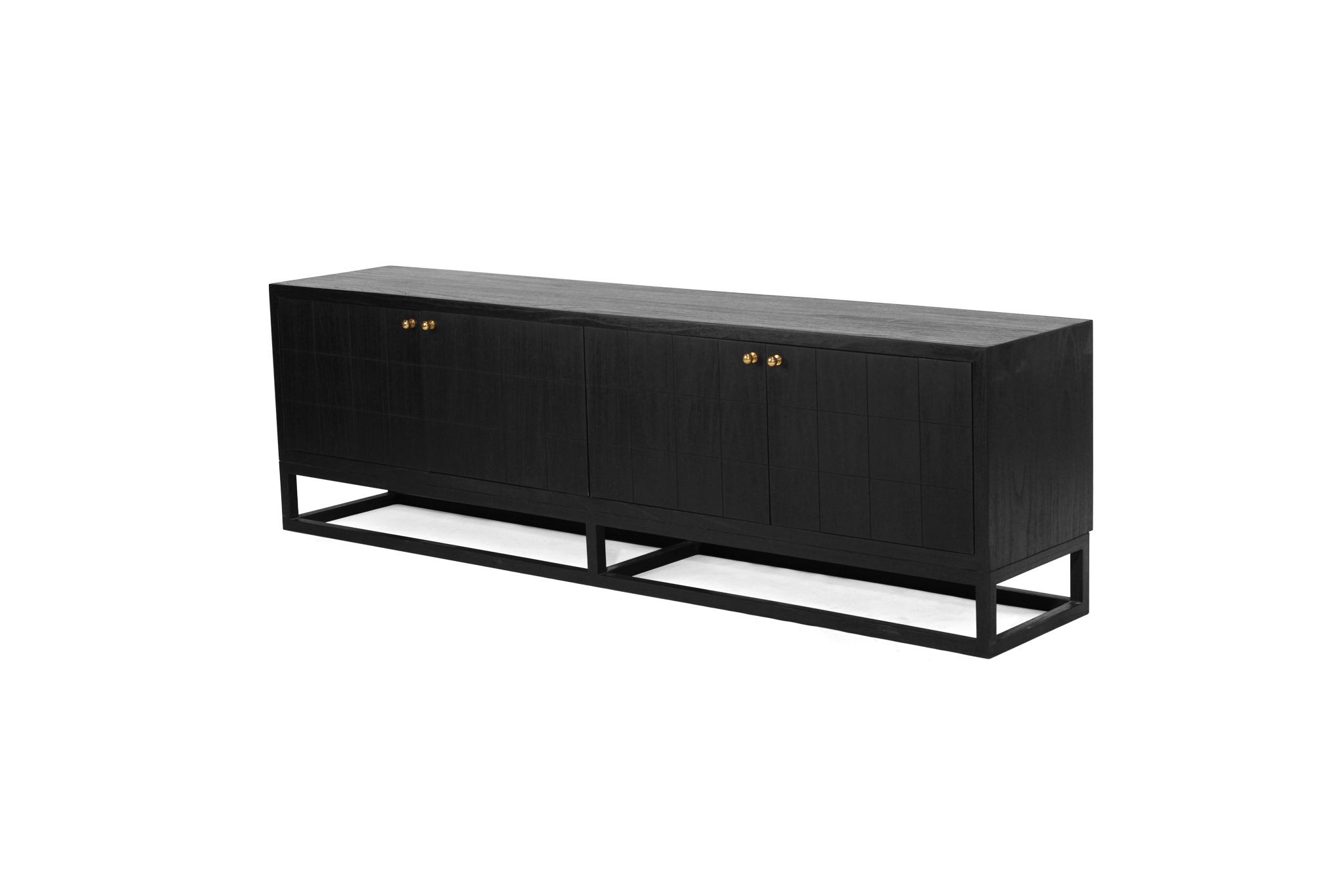 Lisette Entertainment Unit 4 Door- Black - Image 5