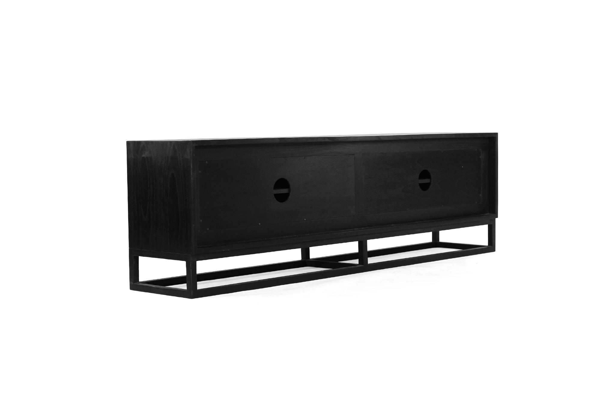 Lisette Entertainment Unit 4 Door- Black - Image 7
