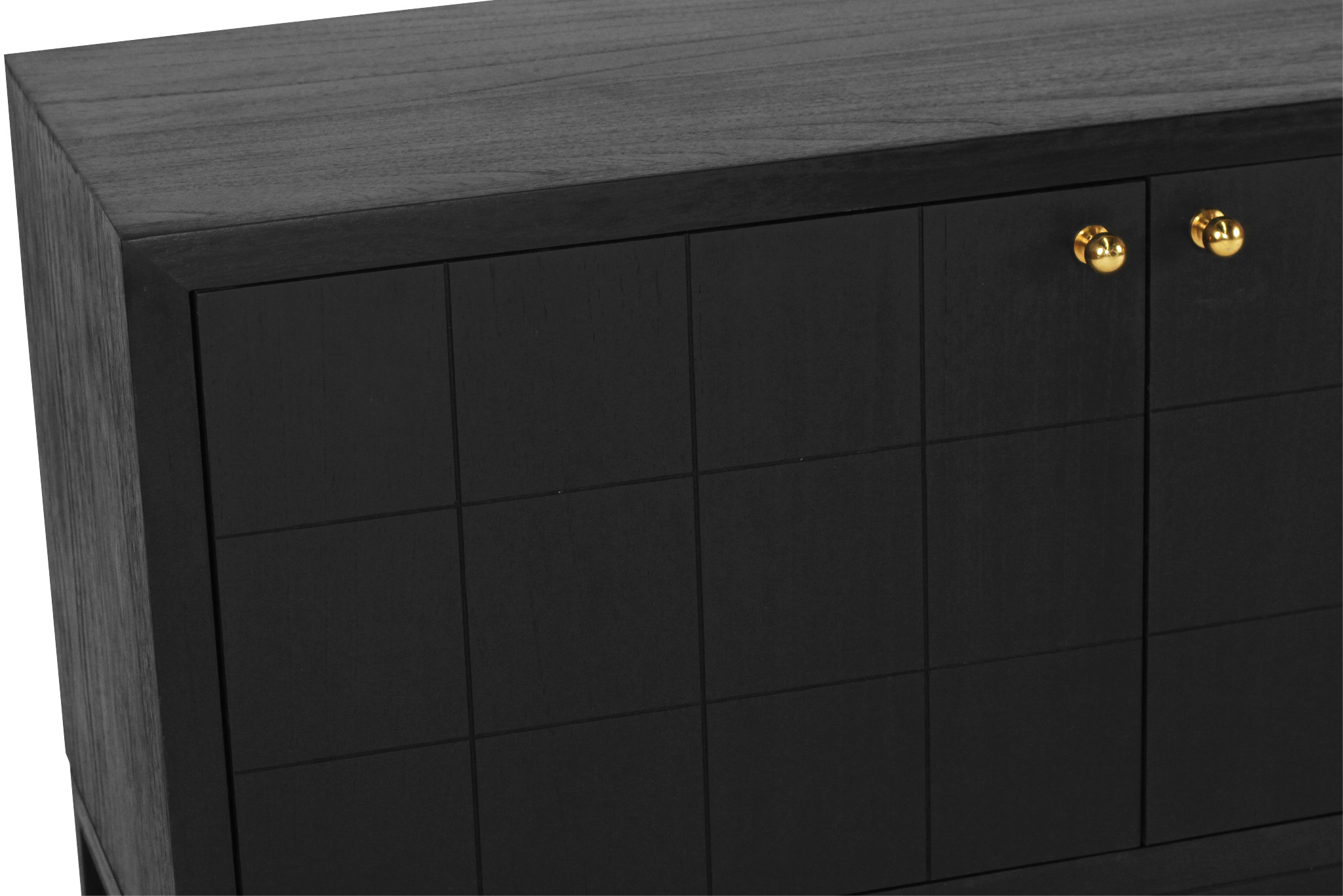 Lisette Entertainment Unit 4 Door- Black - Image 8