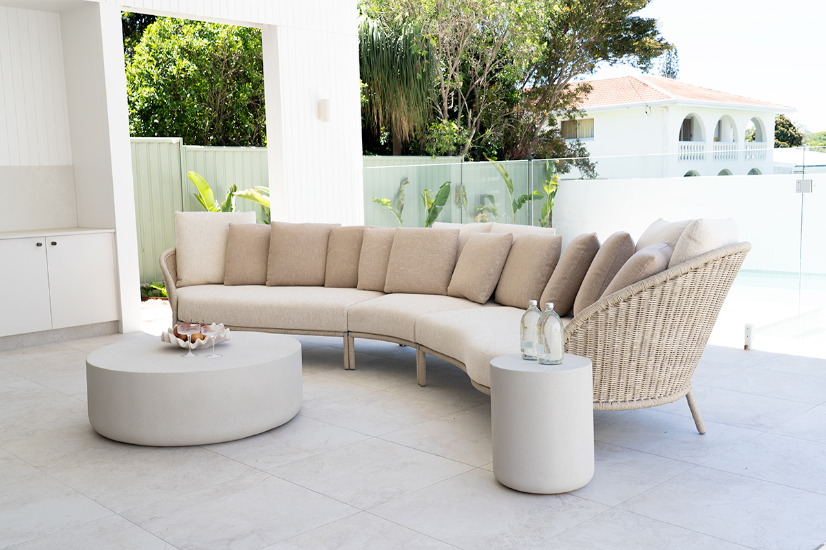 Terra Outdoor Coffee Table - White Onyx - Image 8