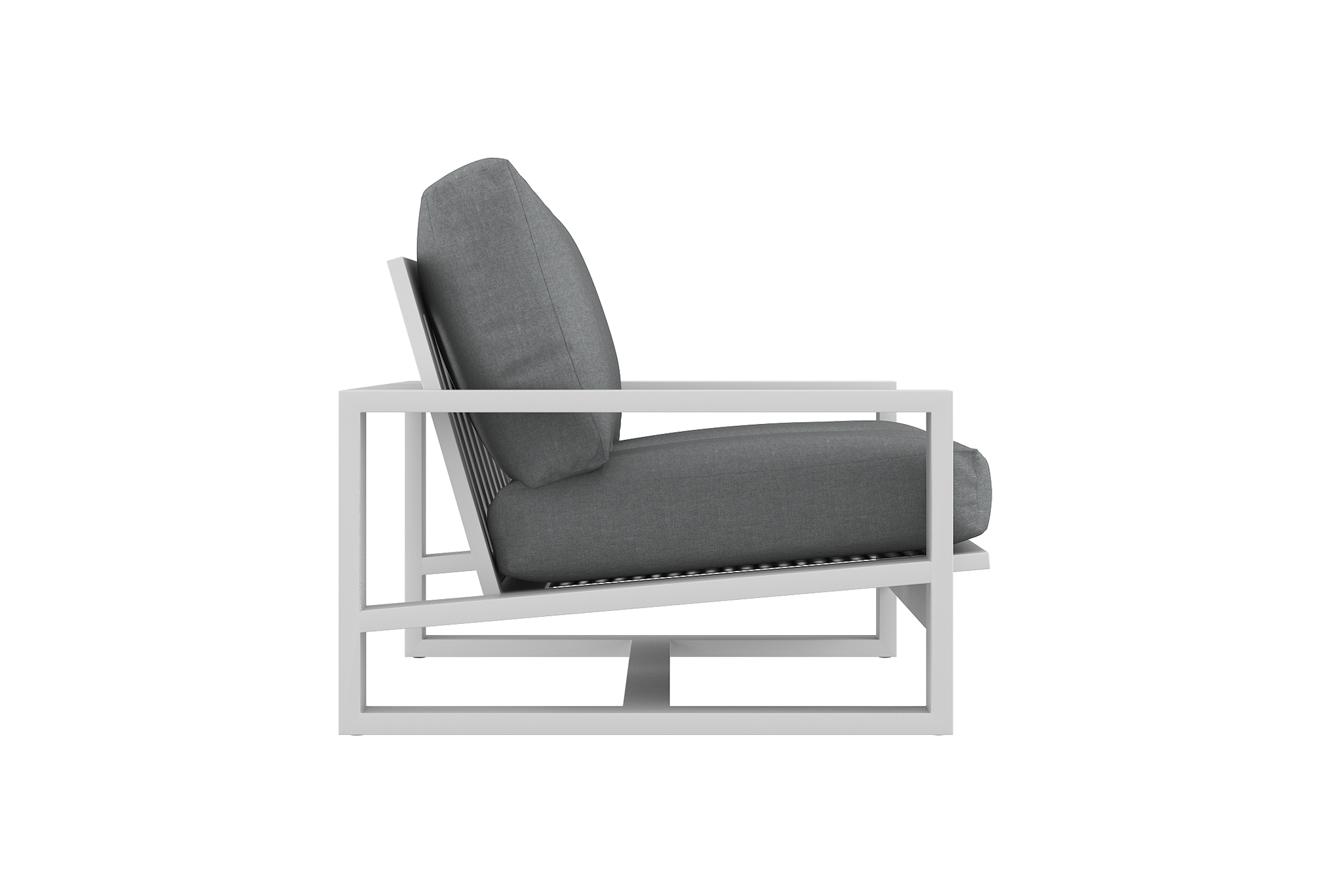 Double Island Outdoor Sofa - 2 Seater White (Cast Slate or Cast Silver Upholstery) - Image 7