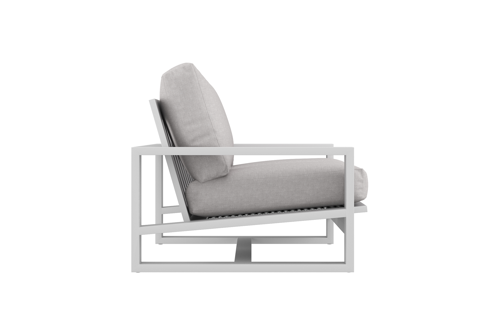 Double Island Outdoor Sofa - 2 Seater White (Cast Slate or Cast Silver Upholstery) - Image 4