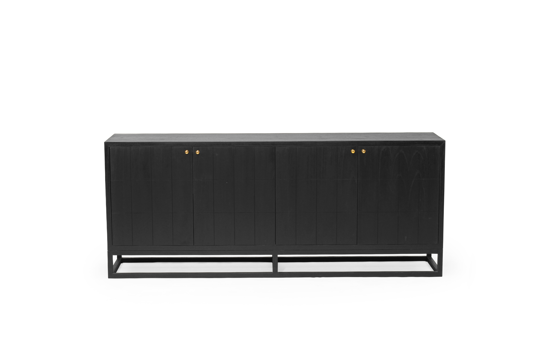 Lisette Four Door Sideboard - Black - Image 4