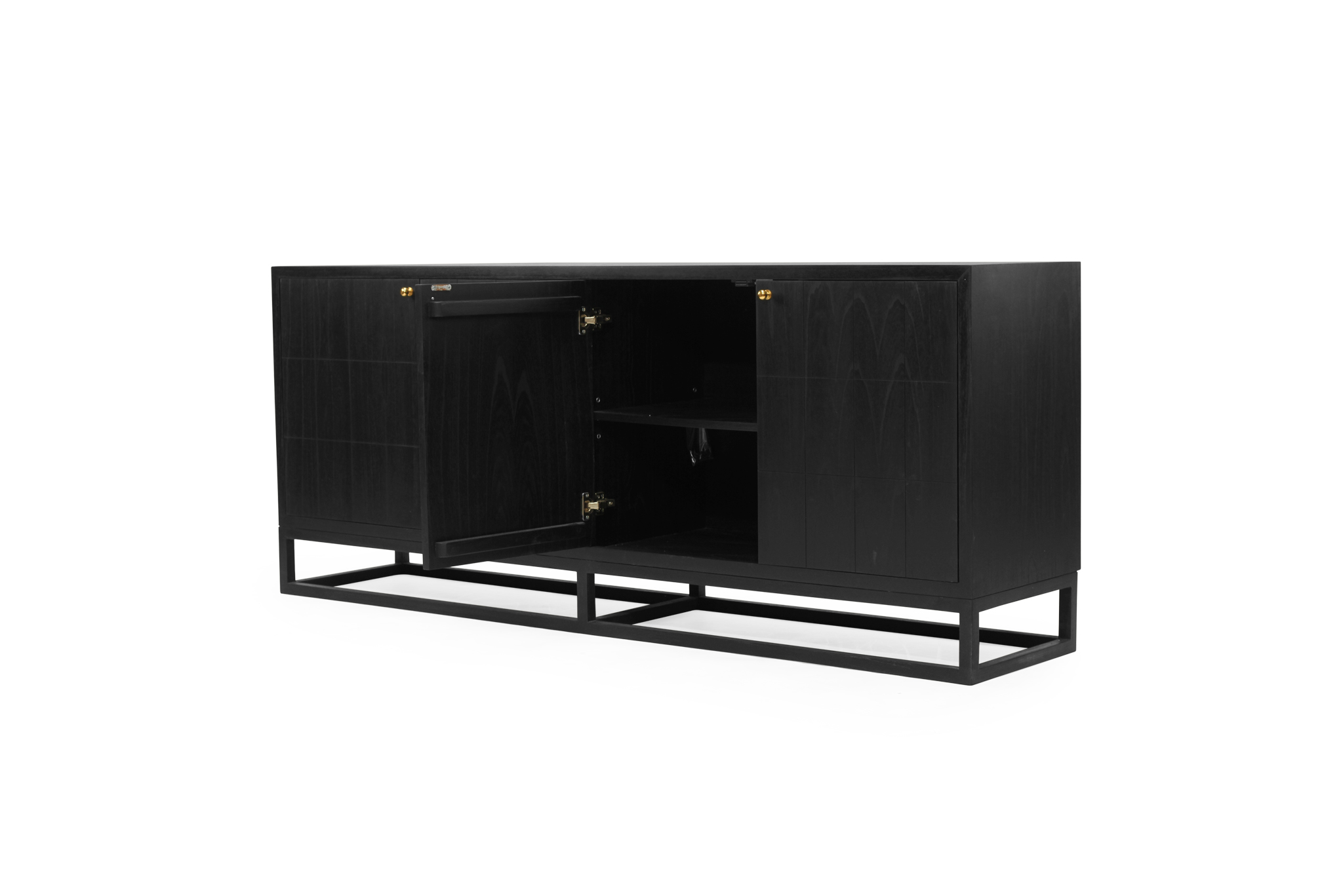 Lisette Four Door Sideboard - Black - Image 6