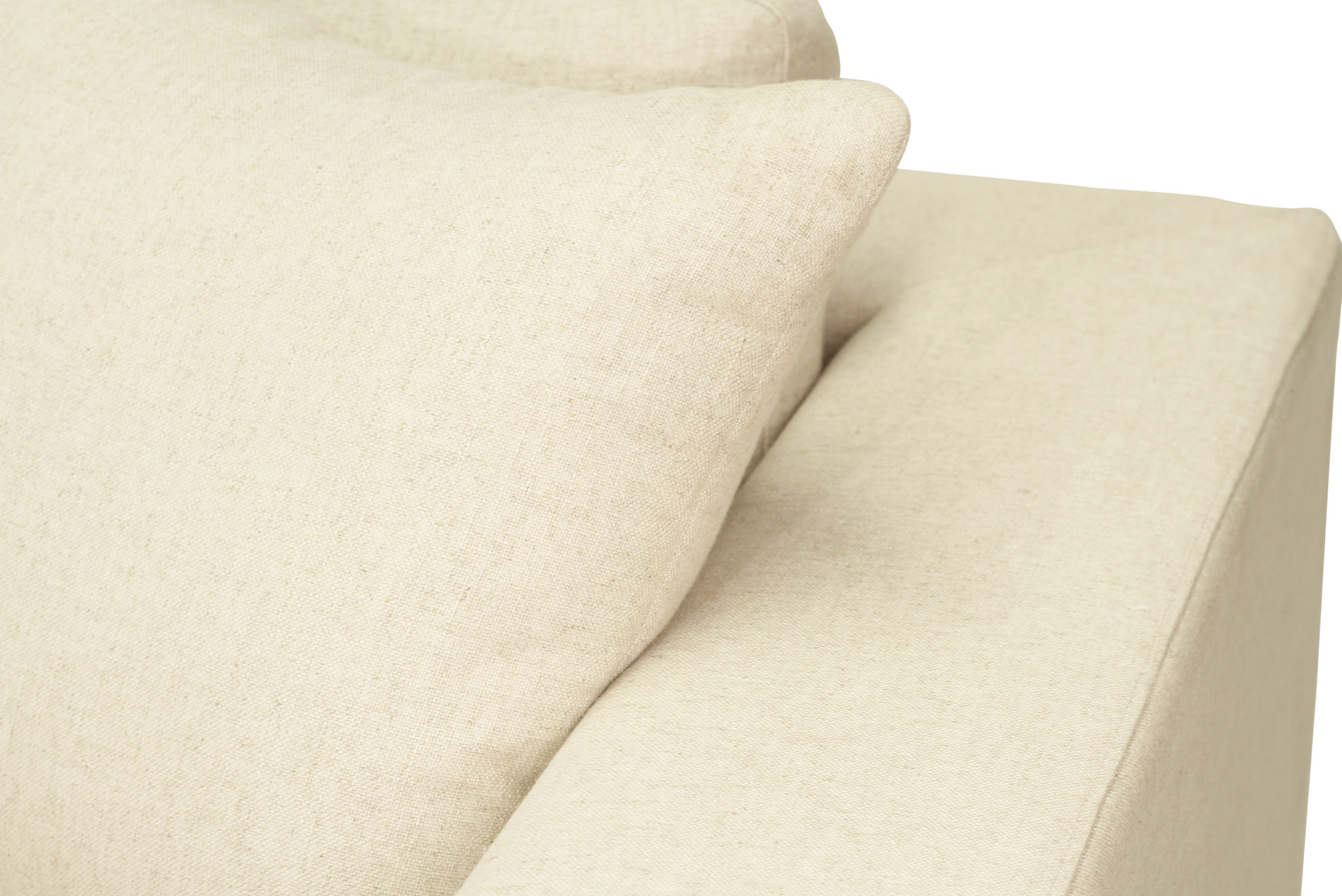Ziggie 3 Seater Sofa - Linen Blend - Image 8