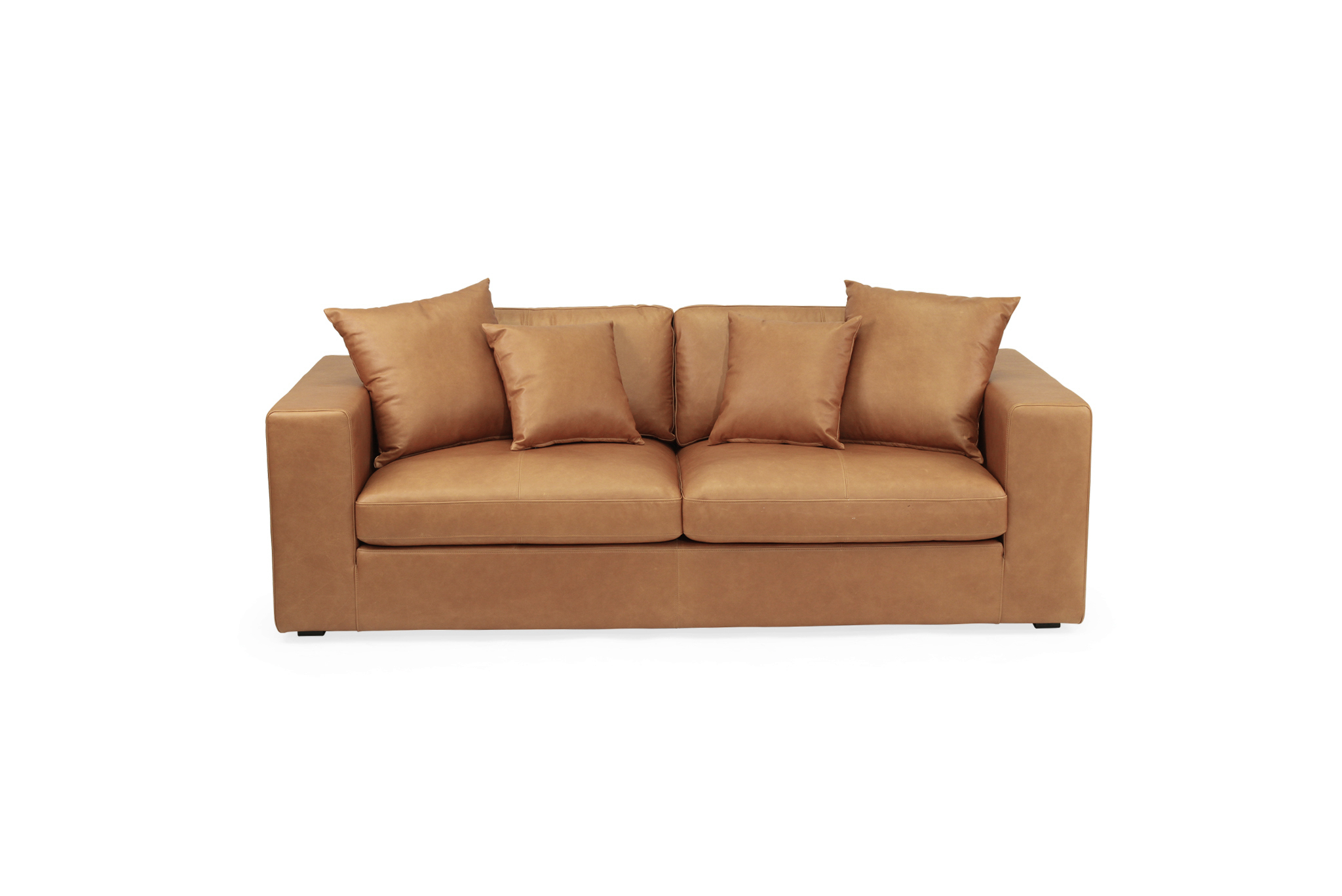 Ziggie 3 Seater Sofa - Trends Saddle Leather - Image 3