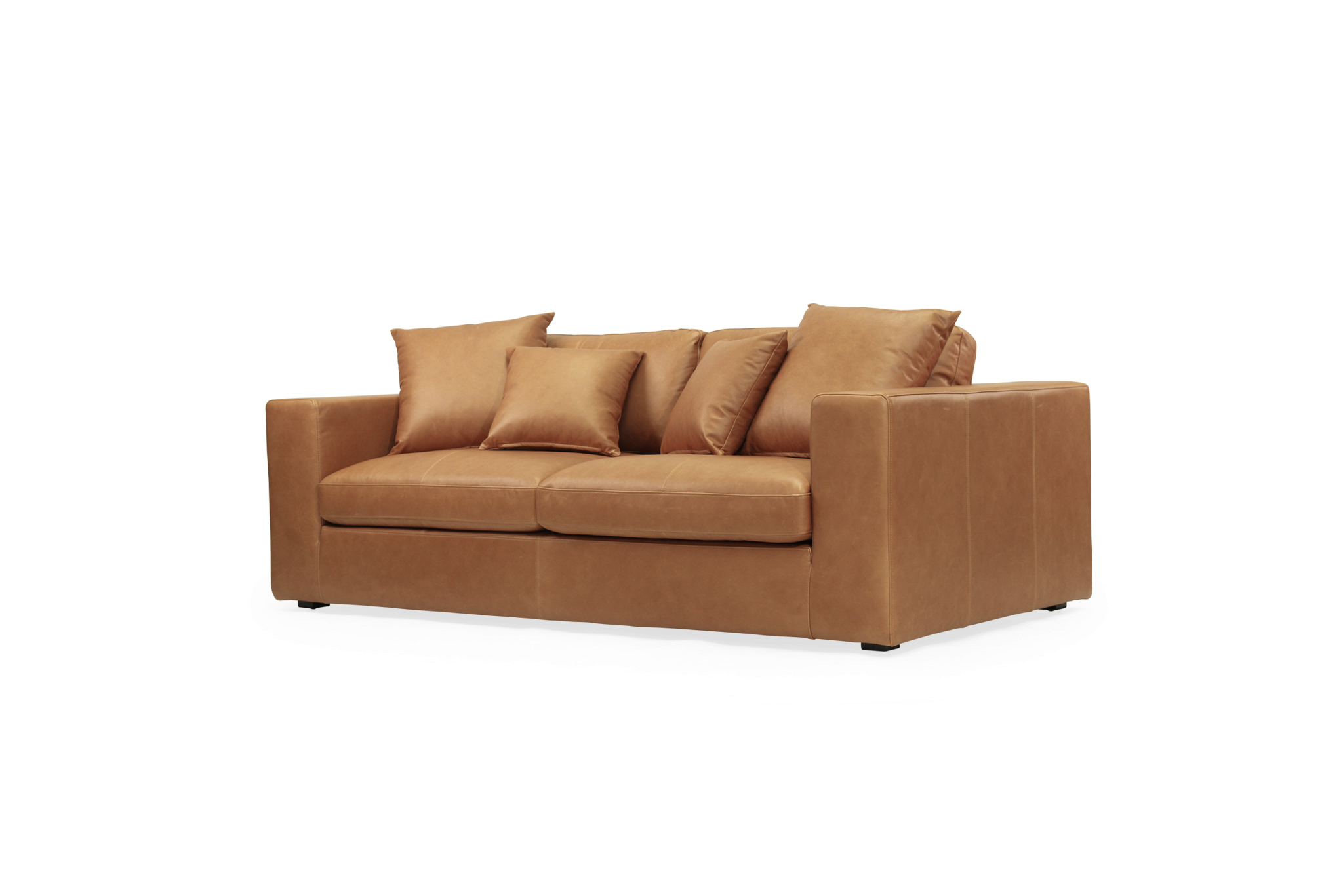 Ziggie 3 Seater Sofa - Trends Saddle Leather - Image 2