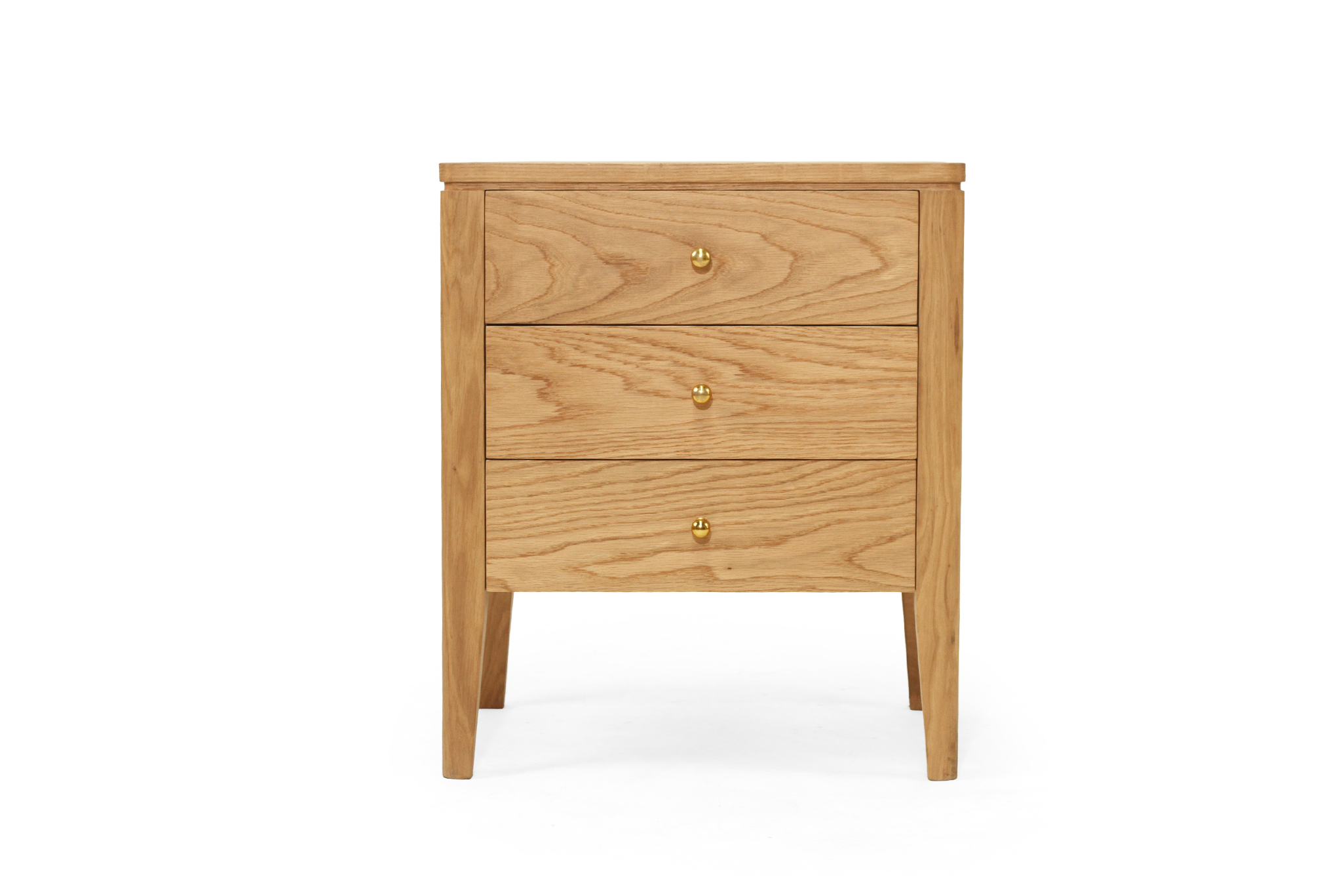 Cora Bedside Table- 3 Drawer - Natural - Image 14