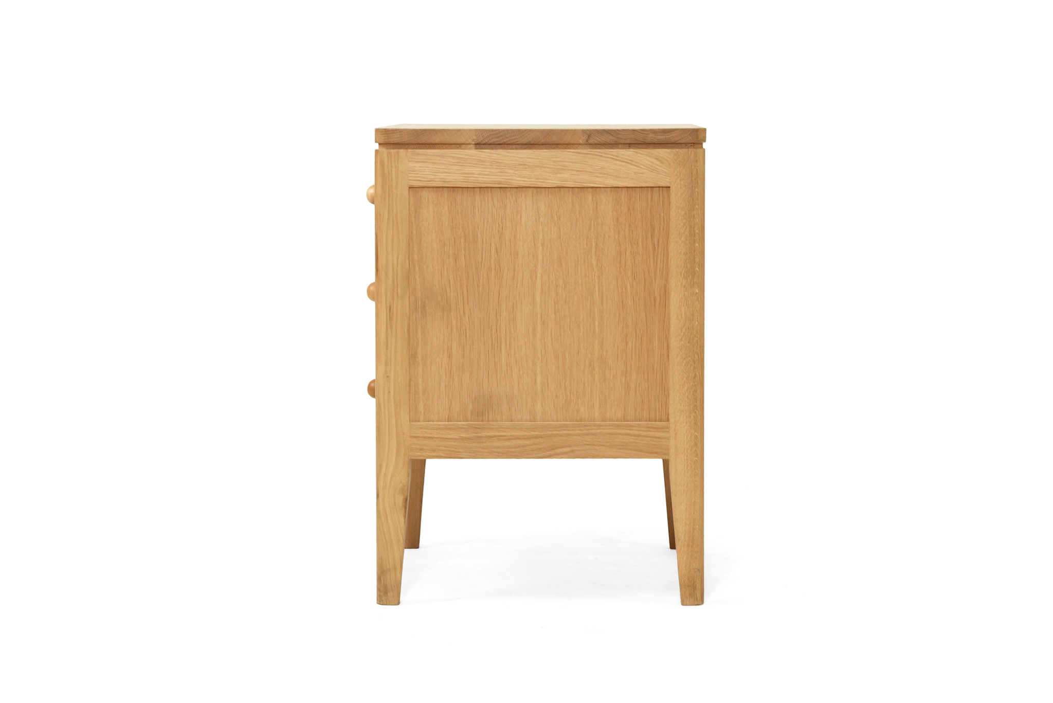 Cora Bedside Table- 3 Drawer - Natural - Image 7